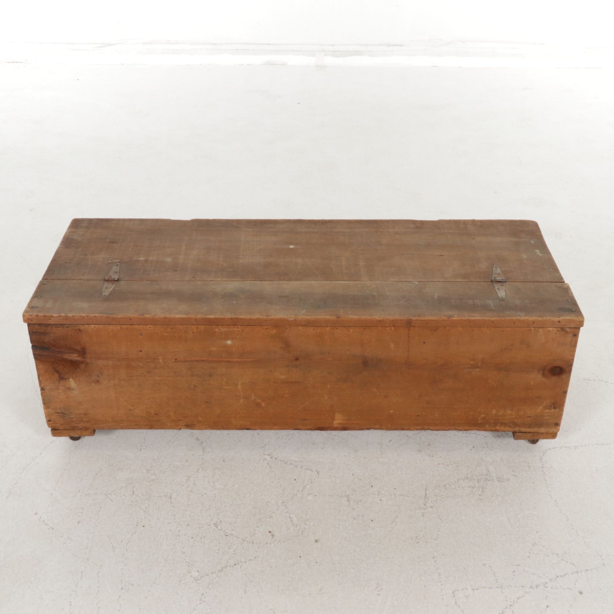 Milford Suction Sweepers Rustic Wood Chest, Early 20th Century