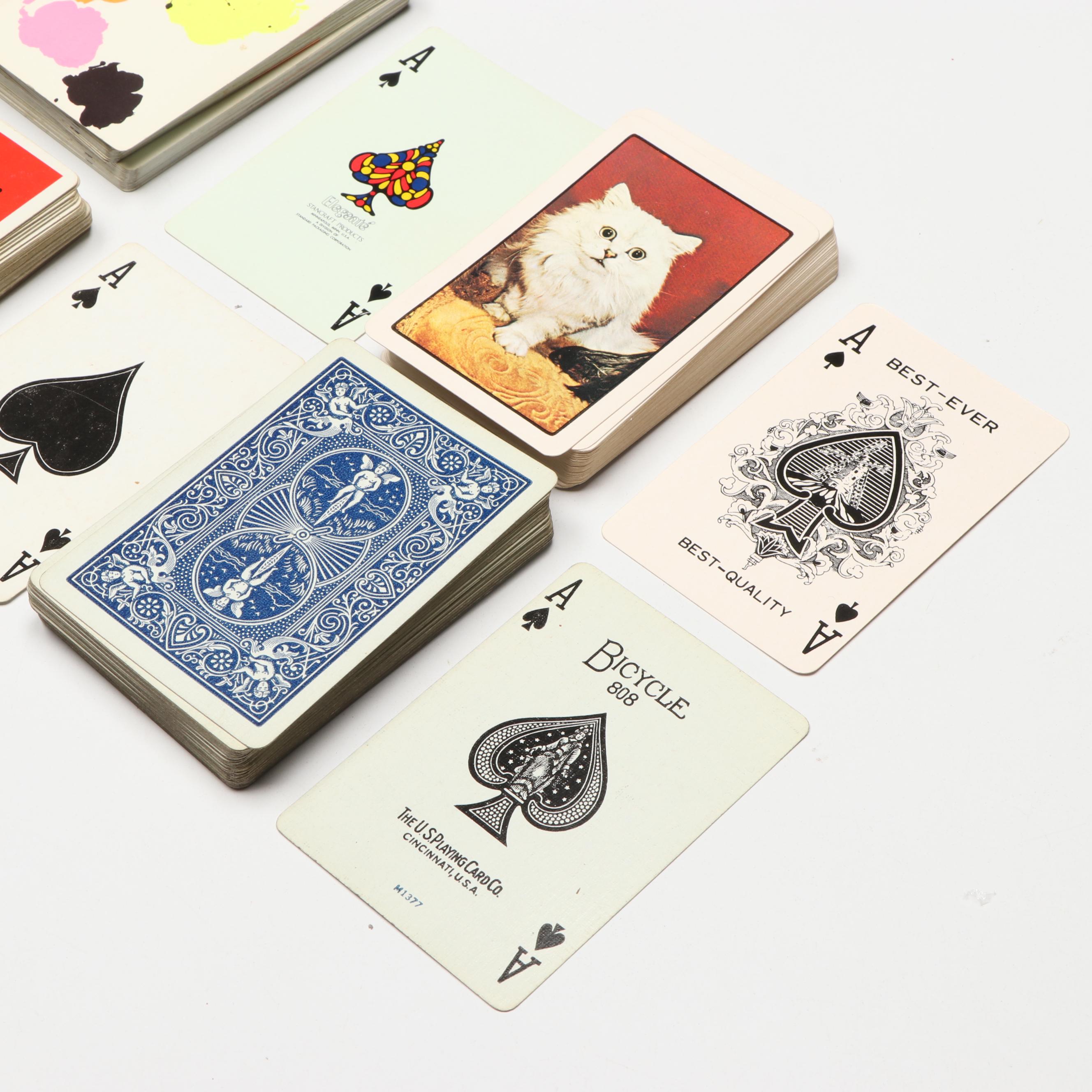 Walt Disney Playing Card Decks with Card Theme Lighter and Ash Receiver