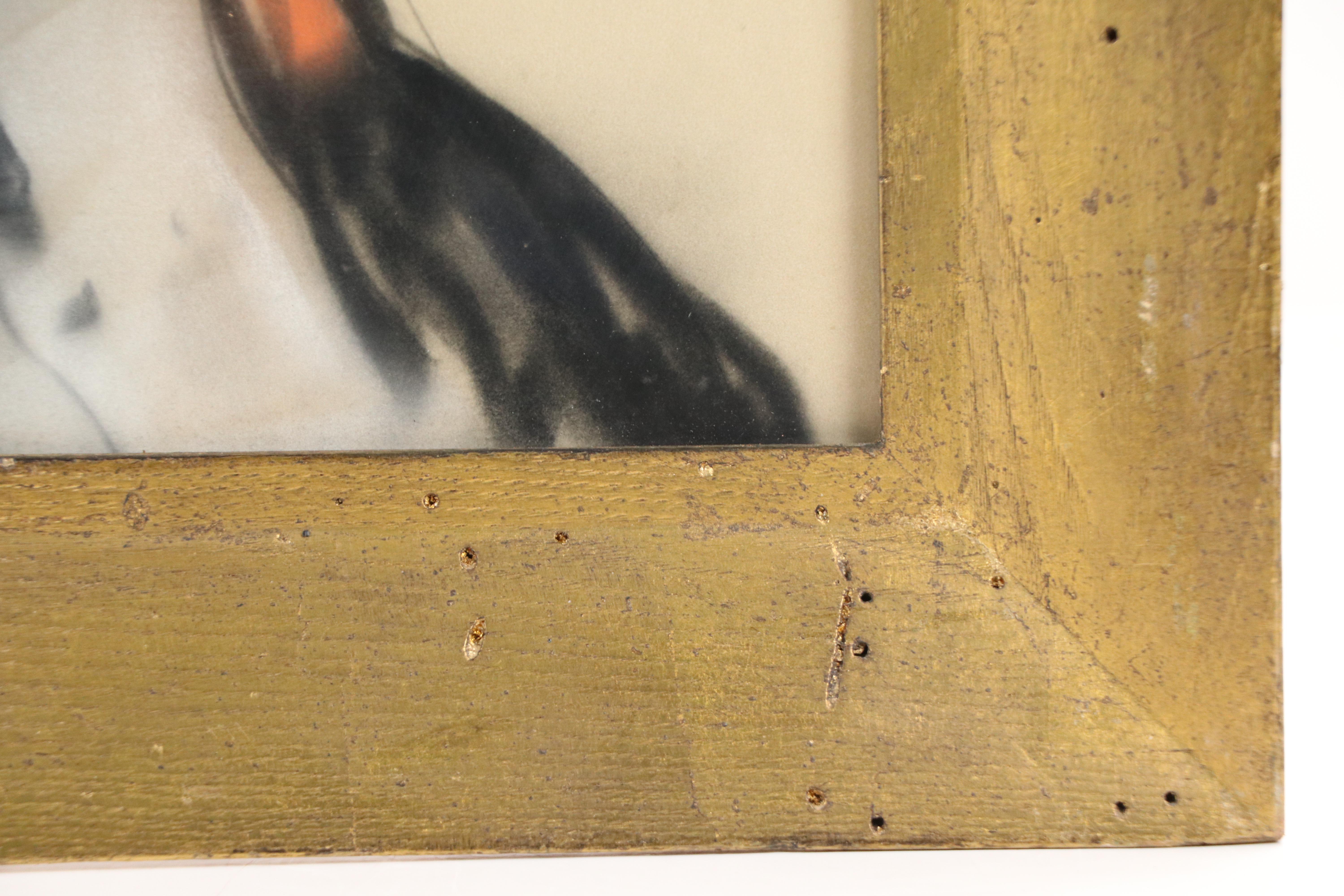 Gerda Christoffersen Pastel Portrait of Indigenous American, 1957