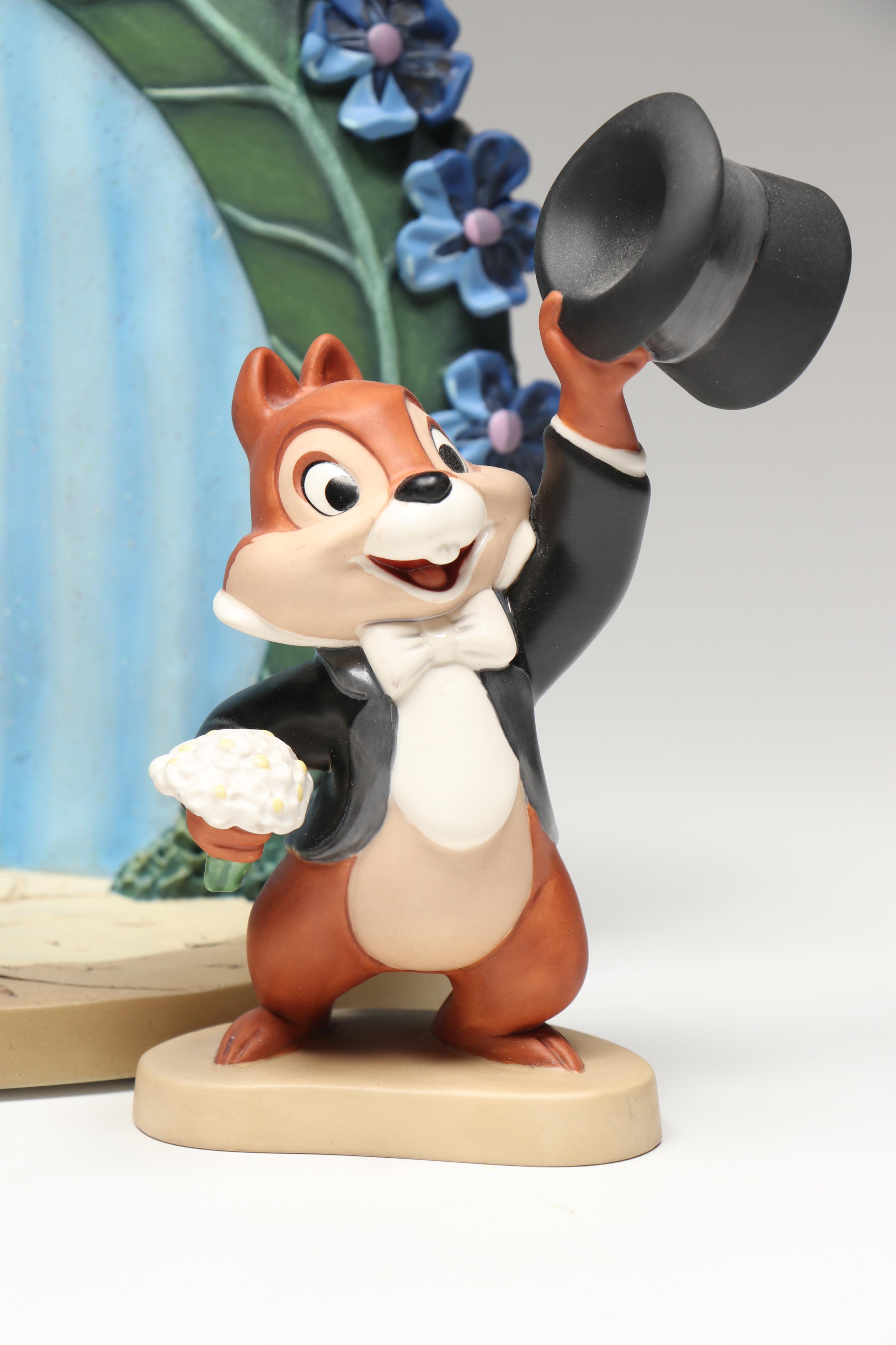 Disney Two Chips and a Miss "Debonair Dale" and "Charming Chip" Figurines, 2000s