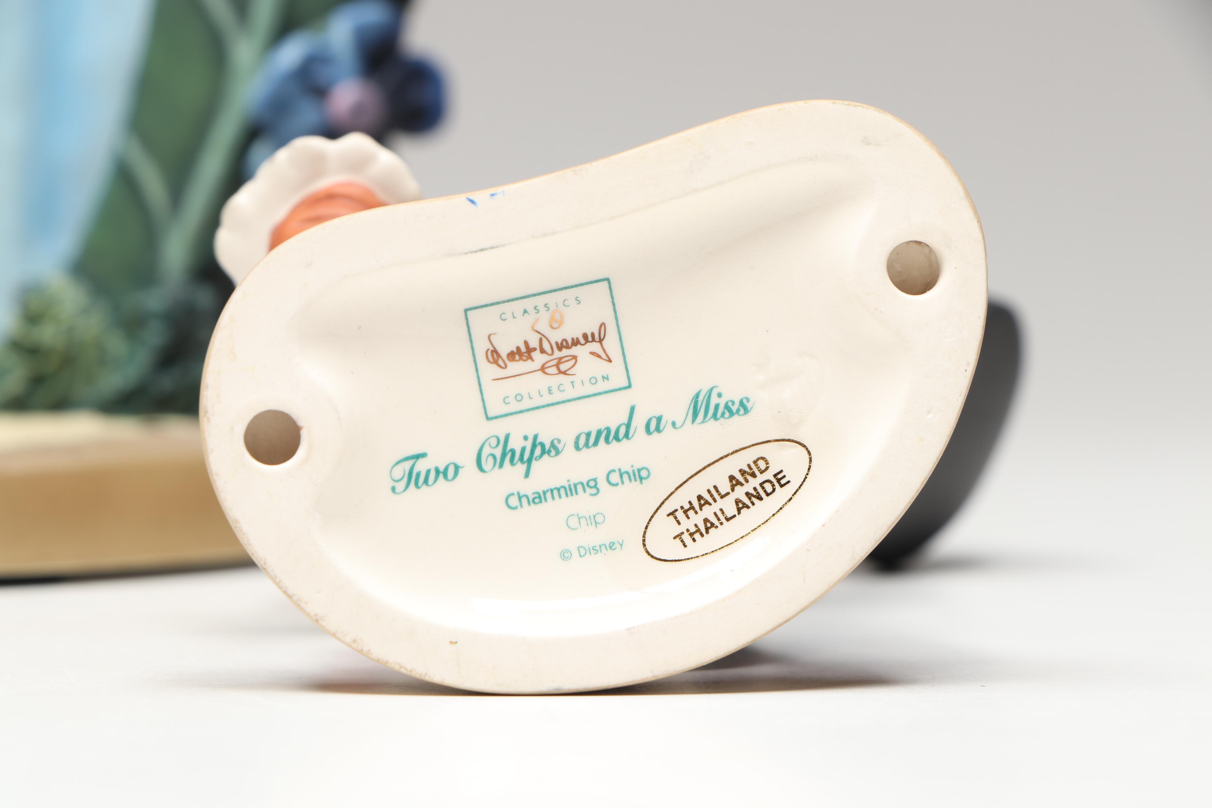 Disney Two Chips and a Miss "Debonair Dale" and "Charming Chip" Figurines, 2000s