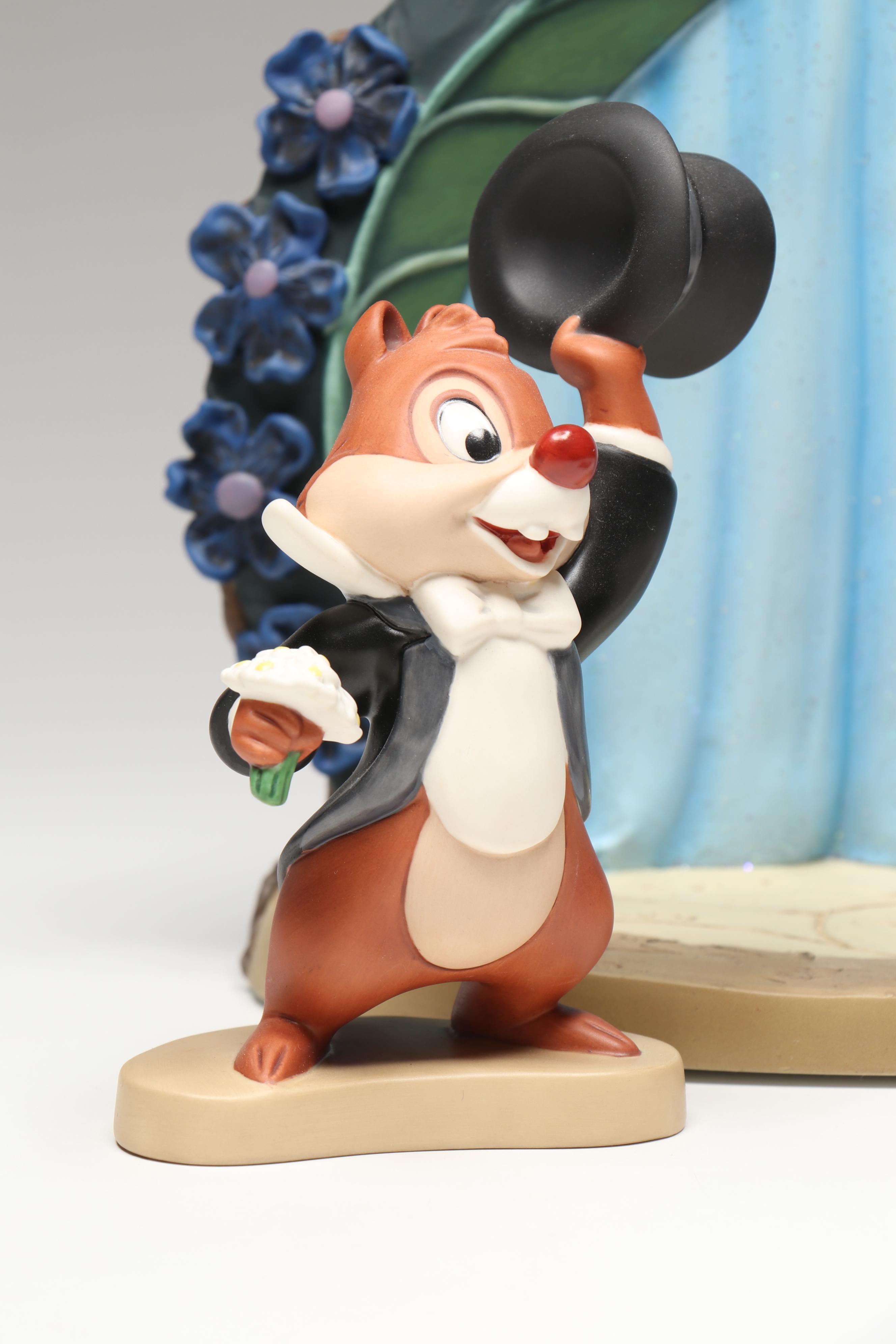 Disney Two Chips and a Miss "Debonair Dale" and "Charming Chip" Figurines, 2000s