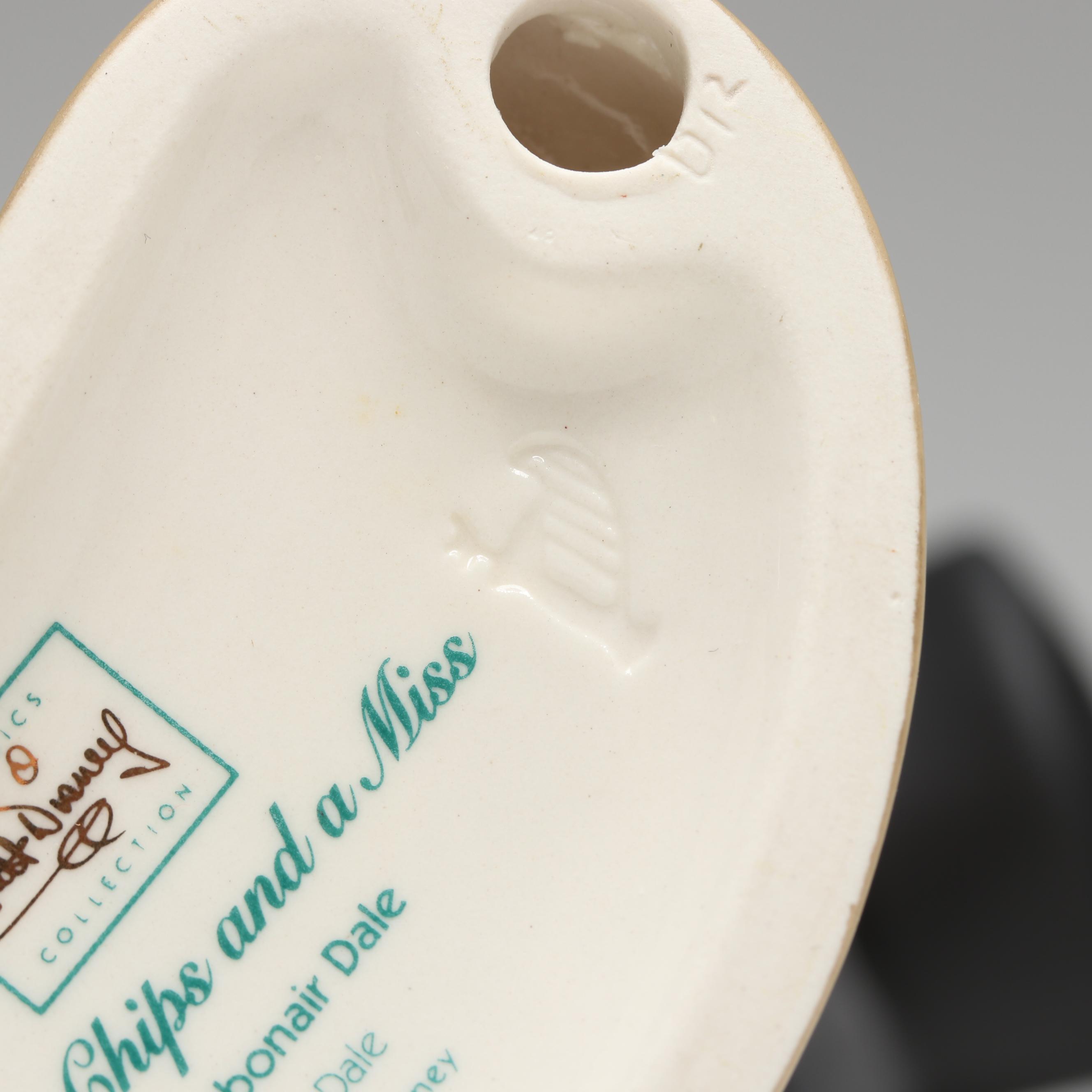 Disney Two Chips and a Miss "Debonair Dale" and "Charming Chip" Figurines, 2000s