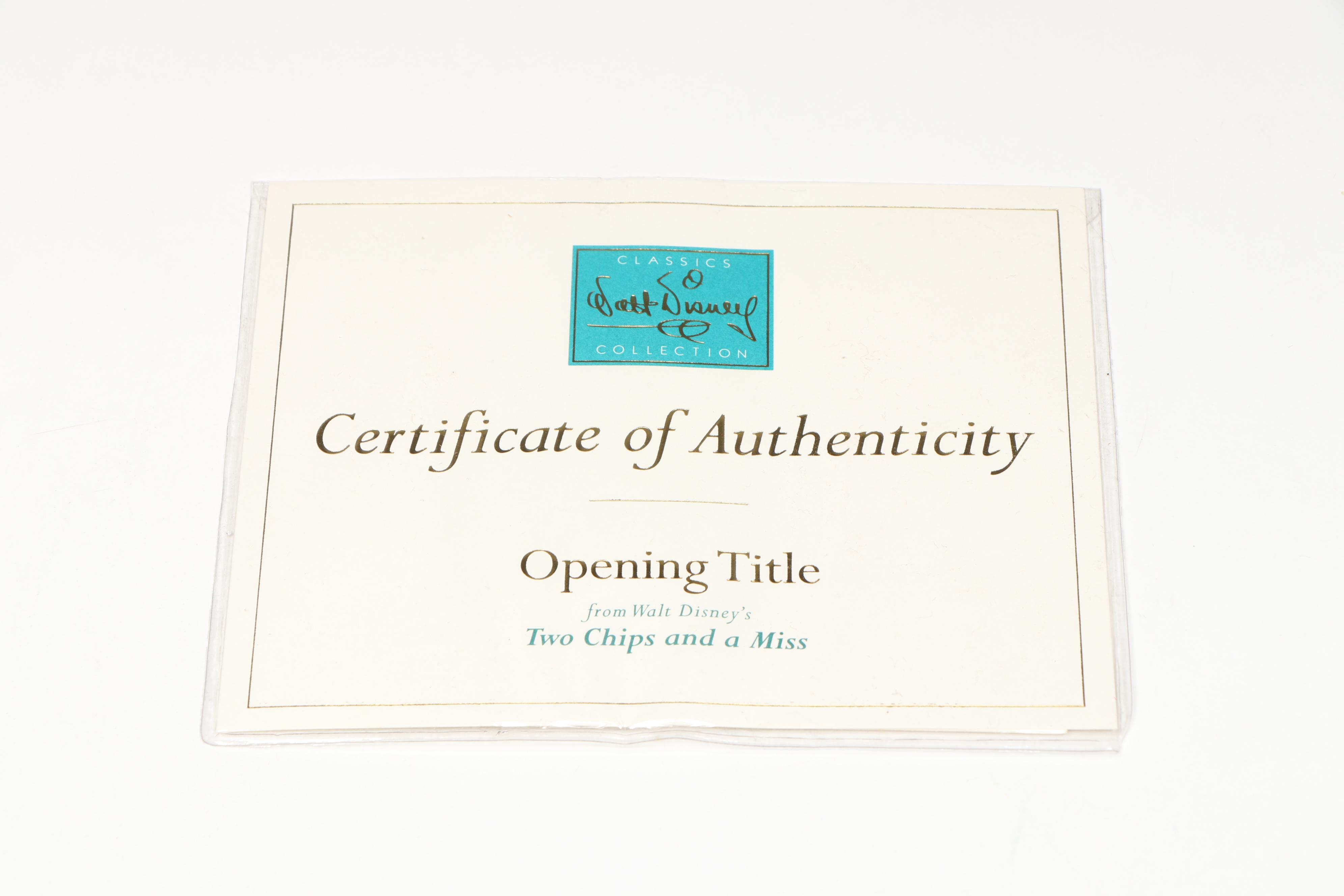 Disney Two Chips and a Miss "Debonair Dale" and "Charming Chip" Figurines, 2000s