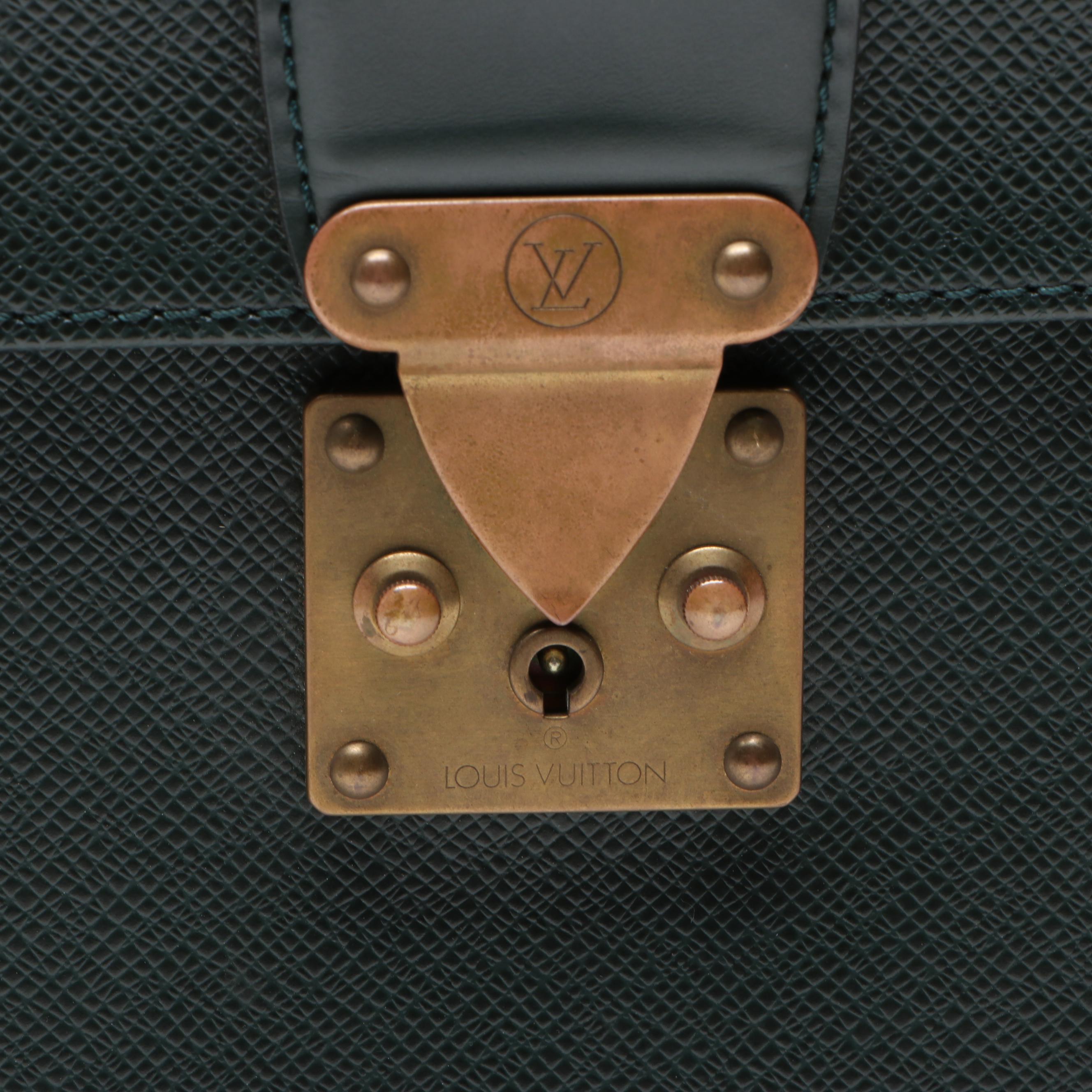 Louis Vuitton Serviette Kourad Briefcase in Épicéa Taïga Leather