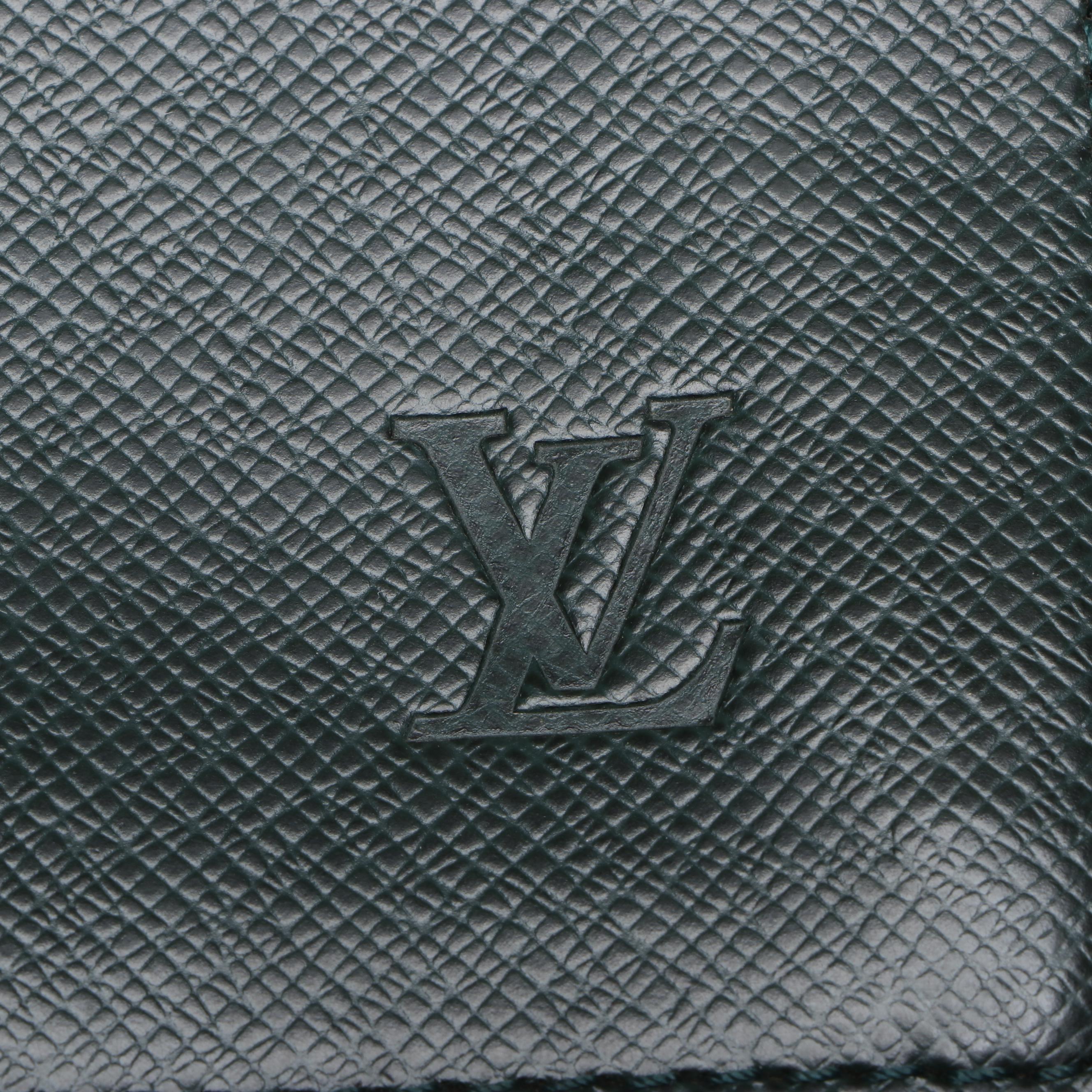 Louis Vuitton Serviette Kourad Briefcase in Épicéa Taïga Leather