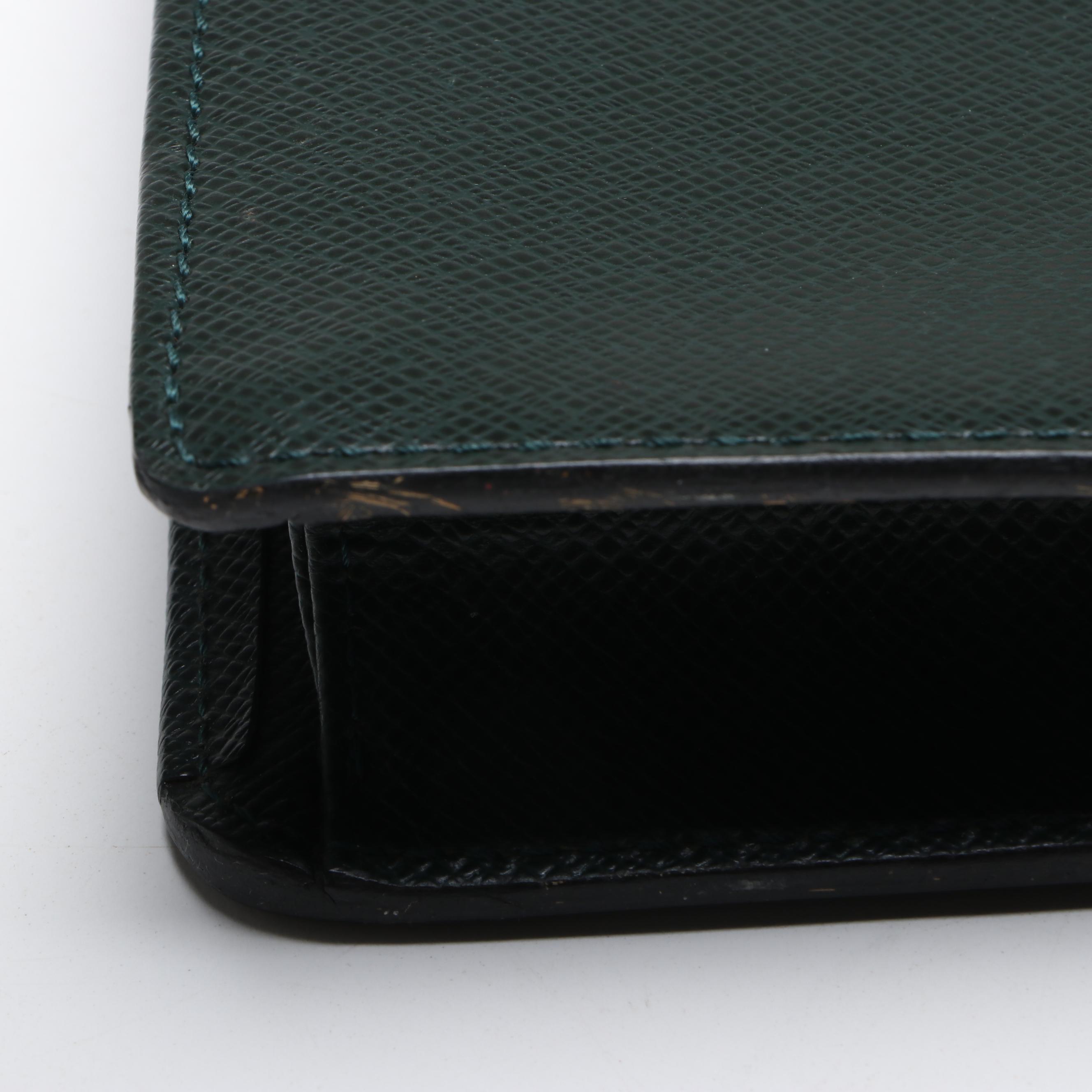 Louis Vuitton Serviette Kourad Briefcase in Épicéa Taïga Leather