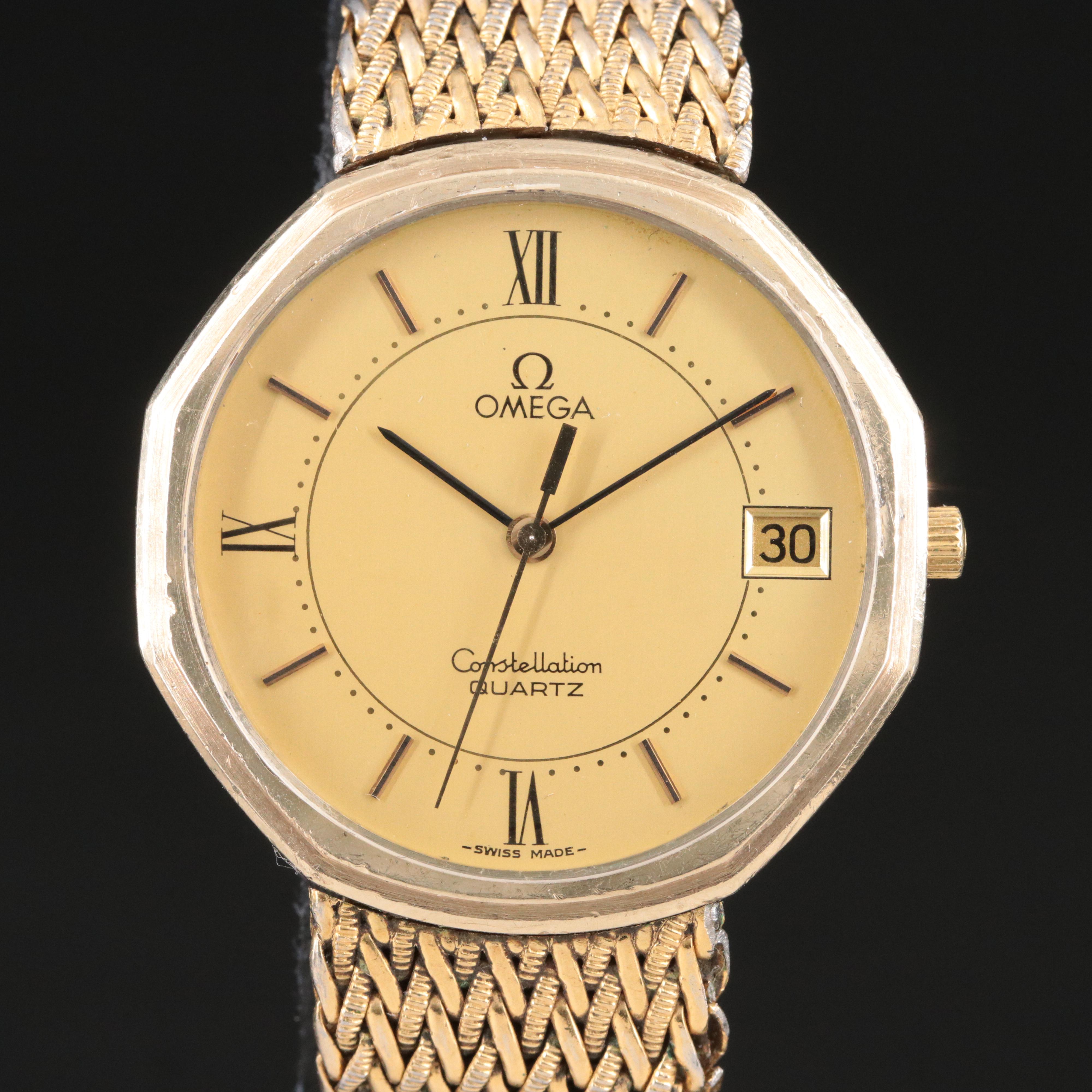 Omega Constellation Octagon Quartz Watch Model 1332