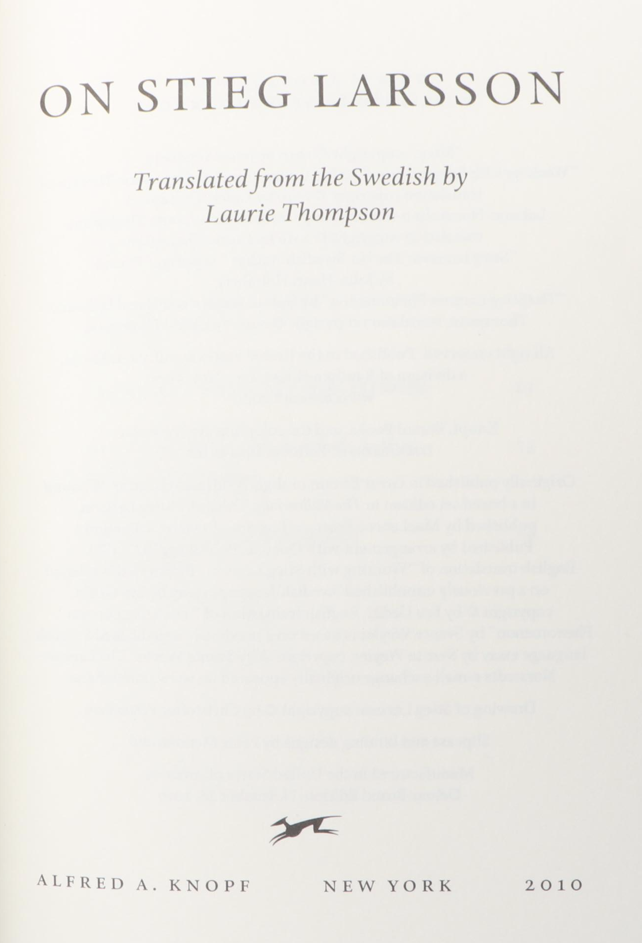 Deluxe Boxed Edition "The Millennium Trilogy" by Stieg Larsson, 2010