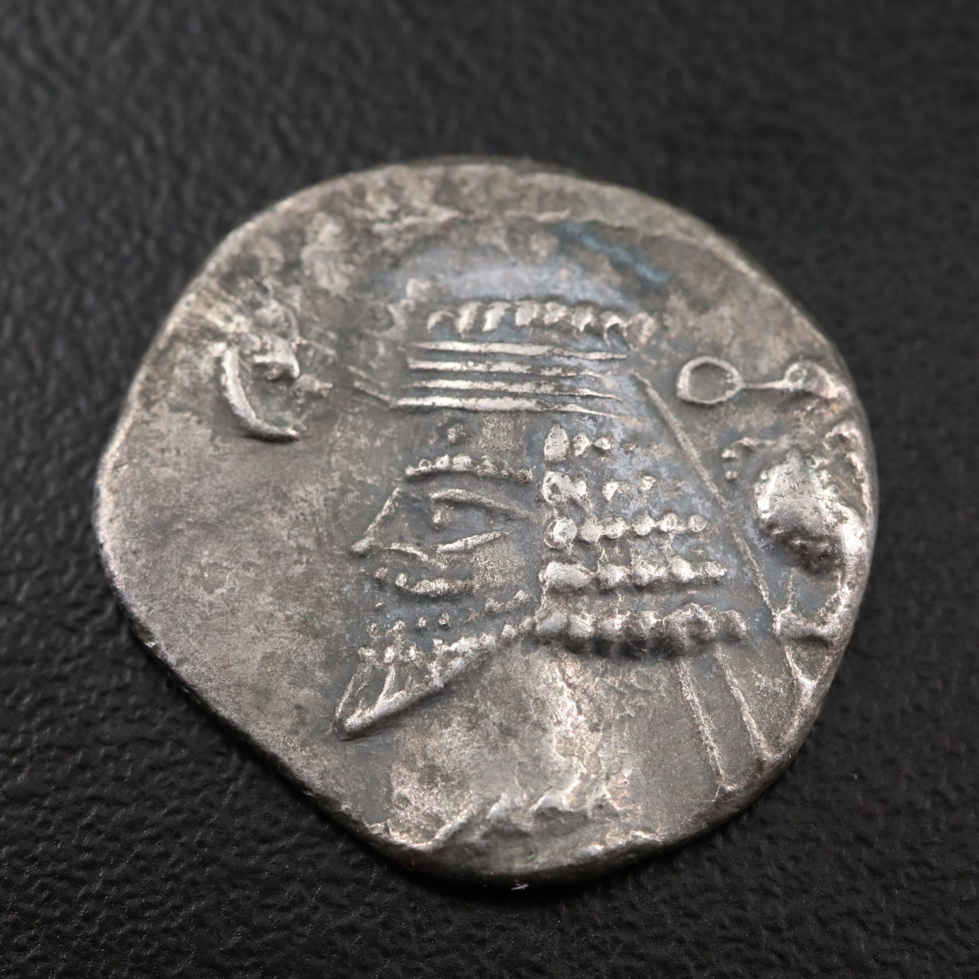 Ancient Parthian AR Drachm Coin of Phraates IV, ca. 38 B.C.