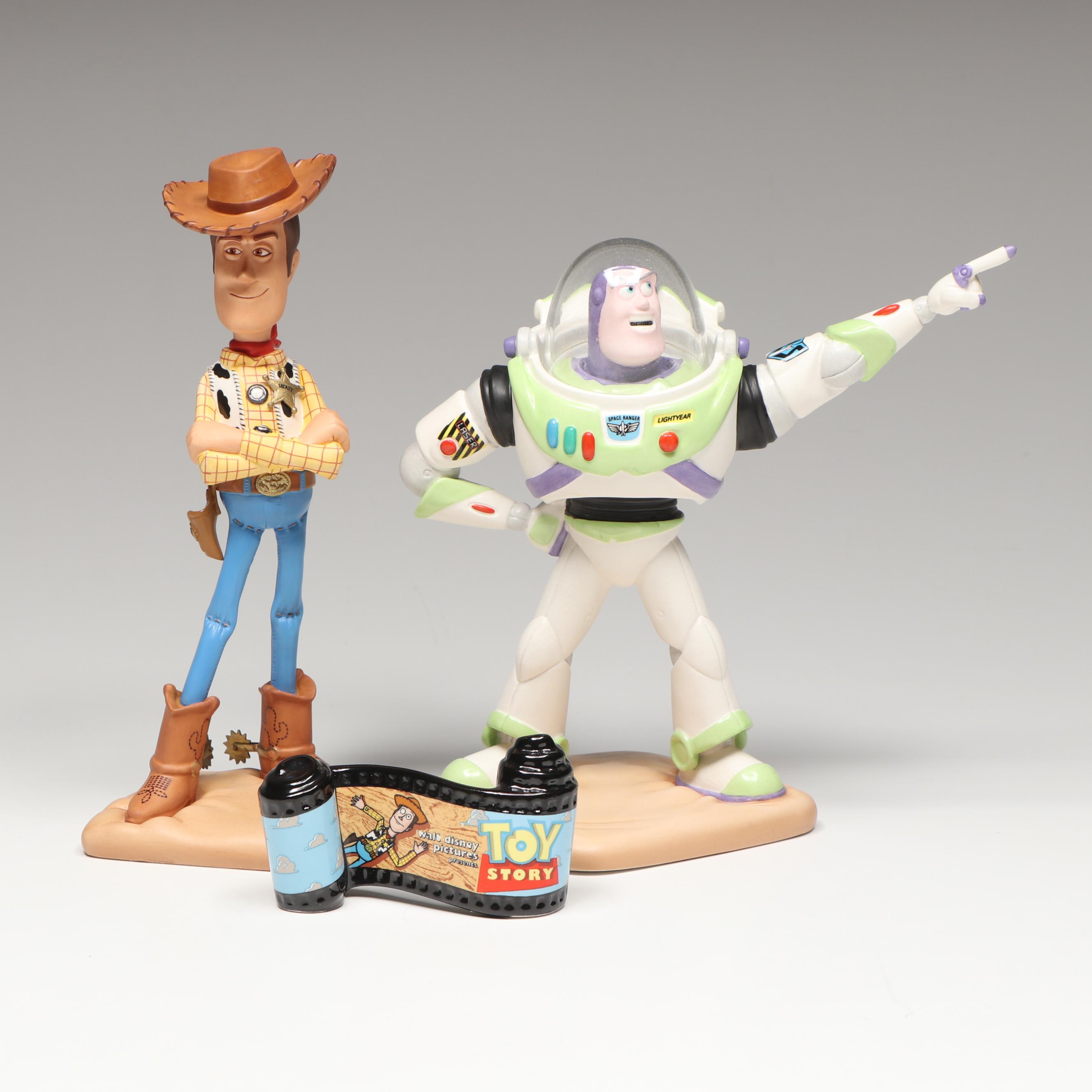 Disney Toy Story "To Infinity and Beyond" and Other Porcelain Figurine