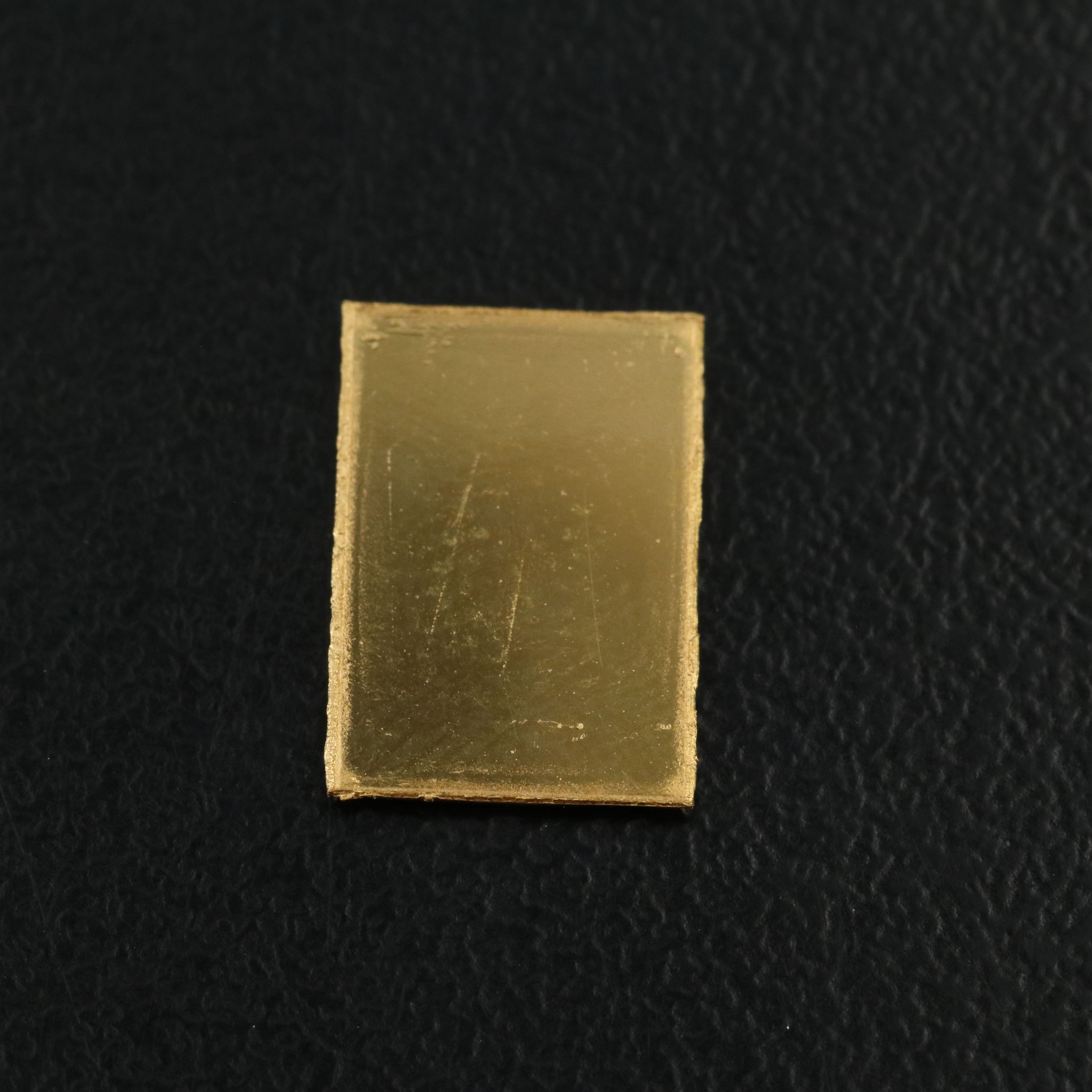 Two .999 Gold One Gram Bars