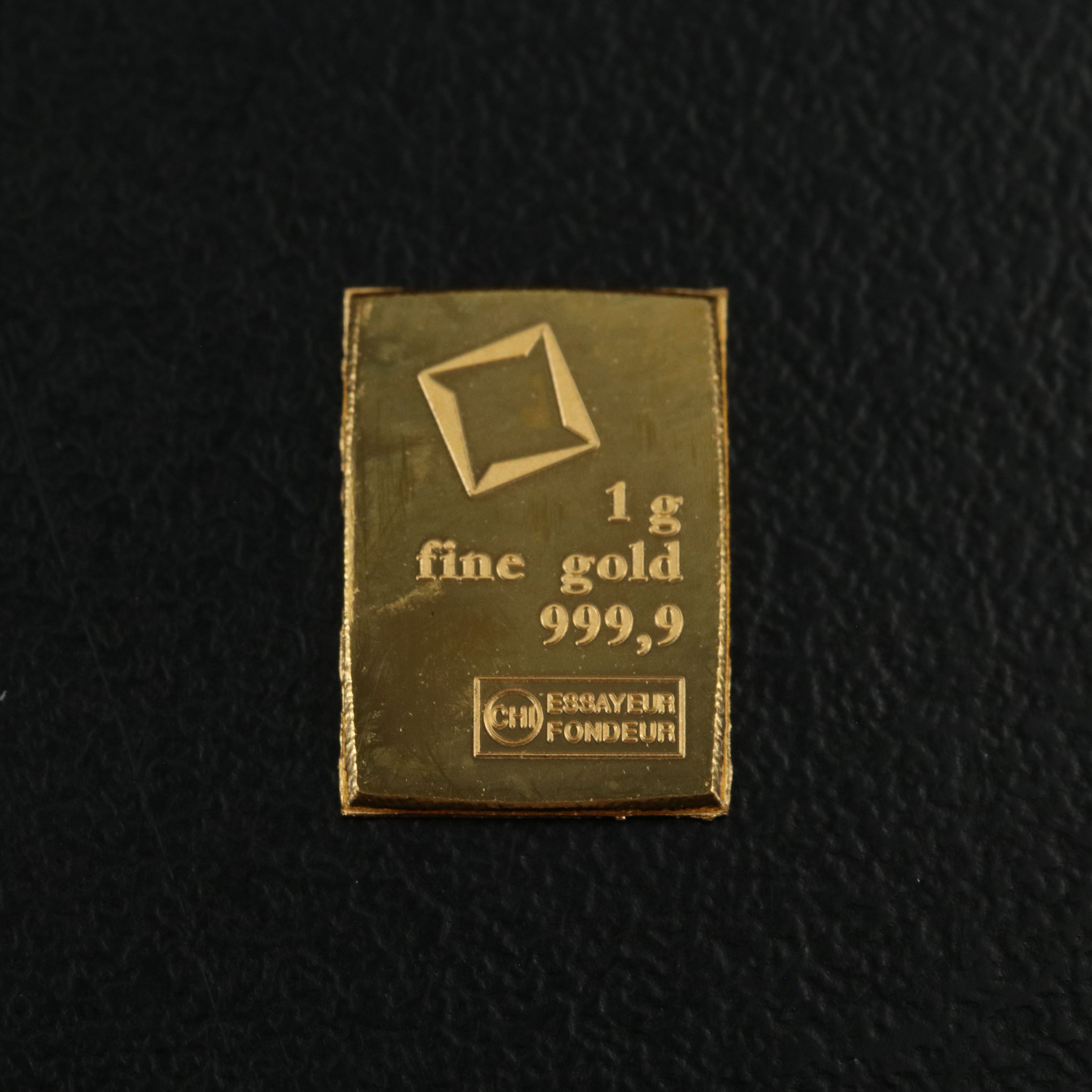 Two .999 Gold One Gram Bars