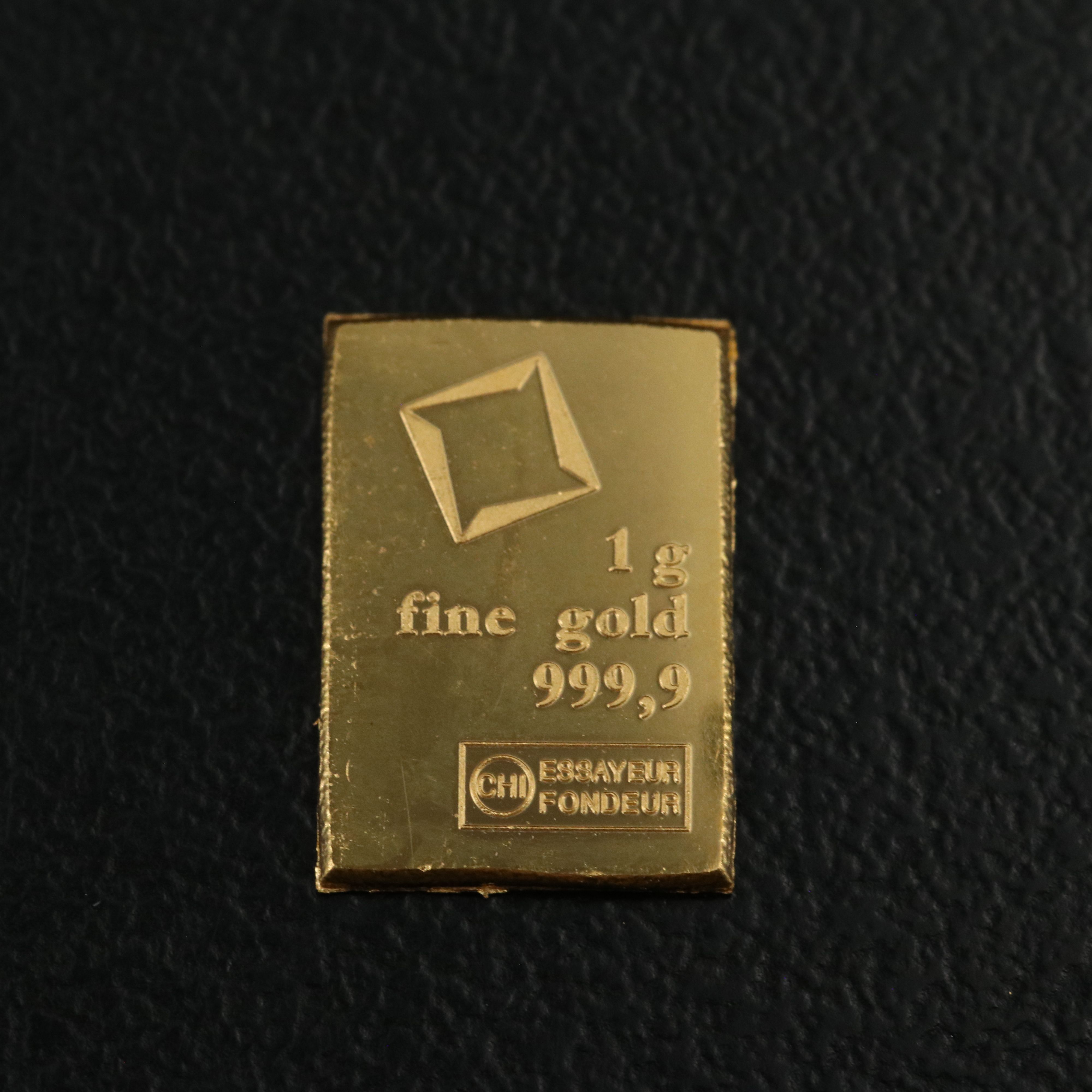 Two .999 Gold One Gram Bars
