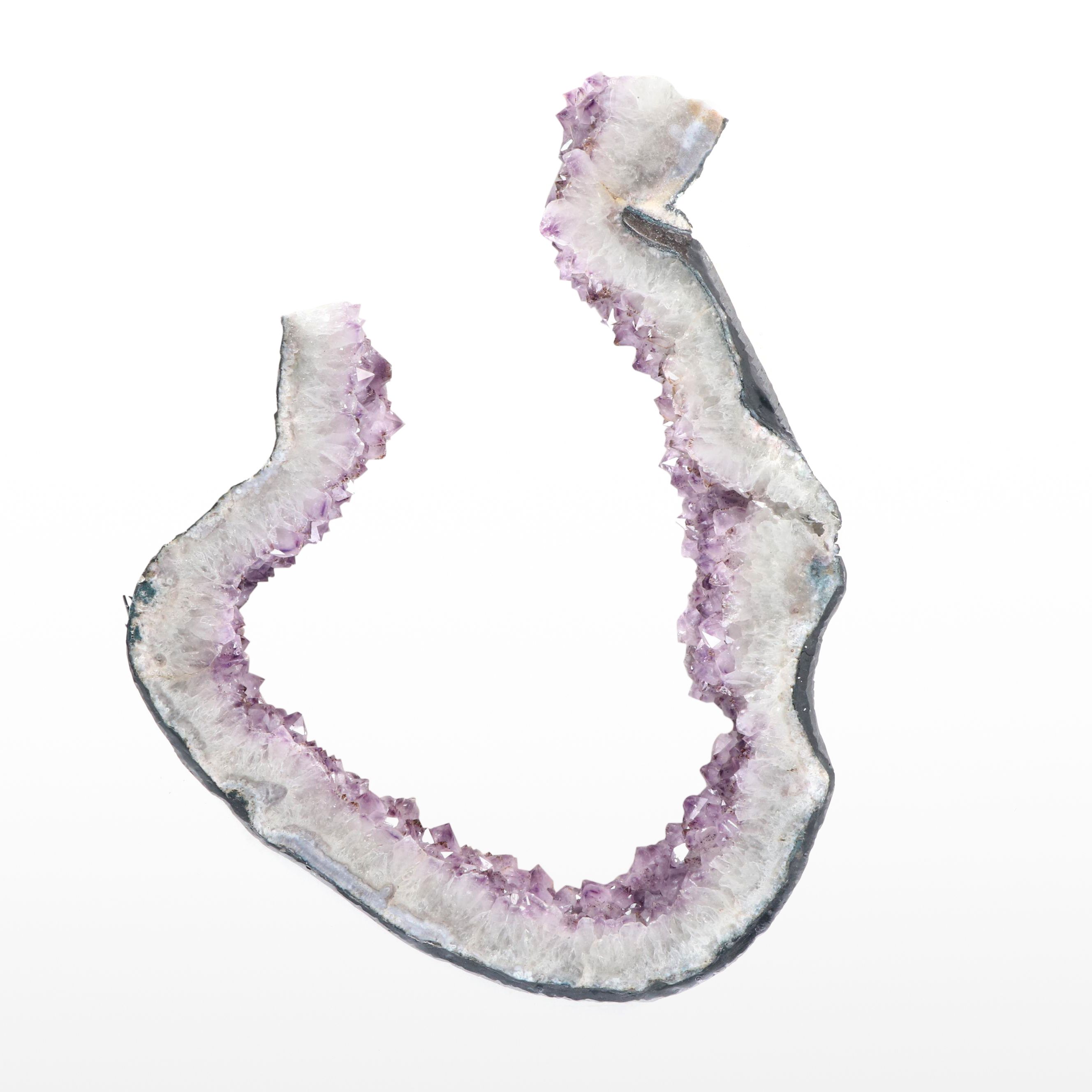 Amethyst Cathedral Cross-Section Specimen