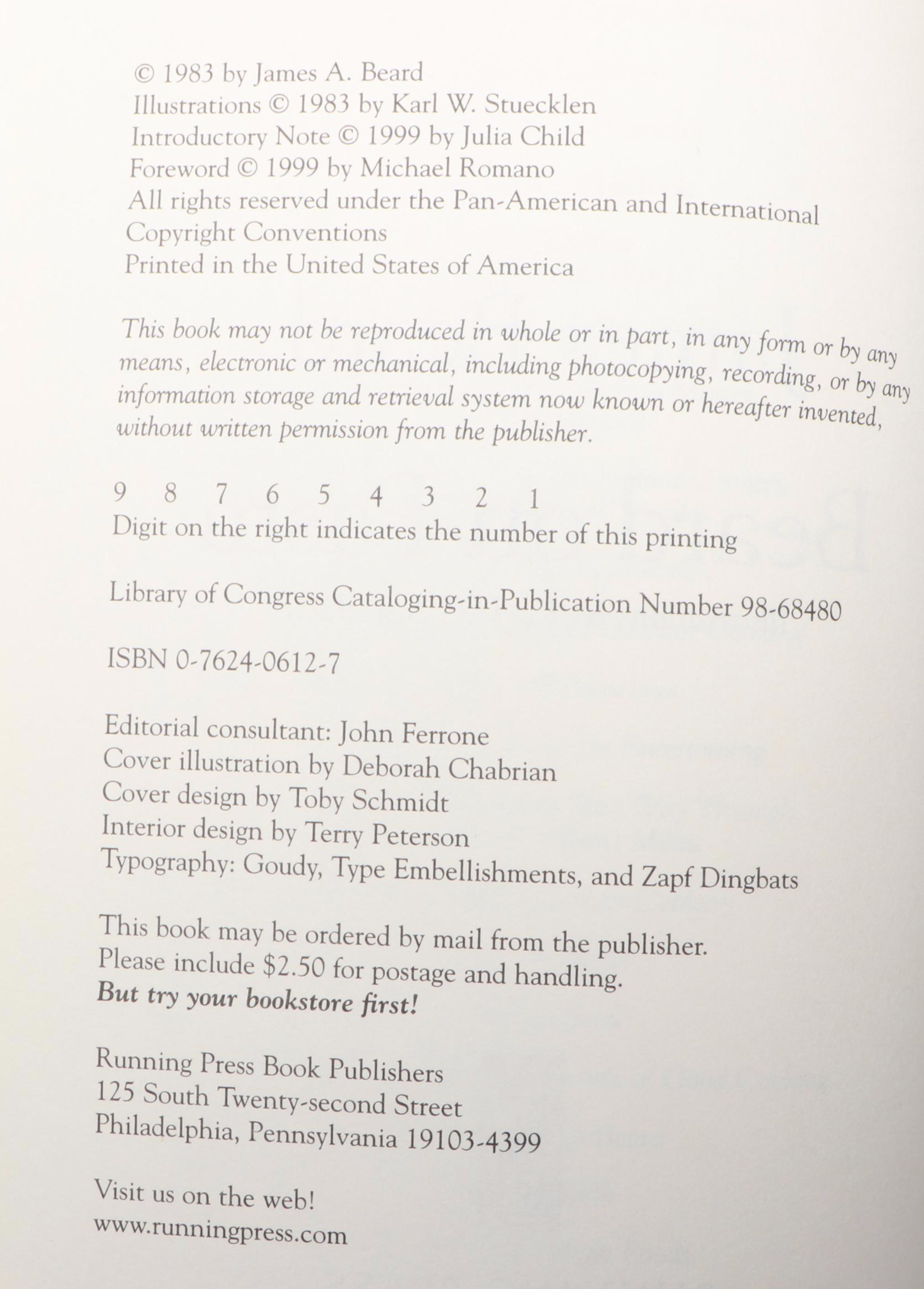 "The New James Beard" and More Cookbooks