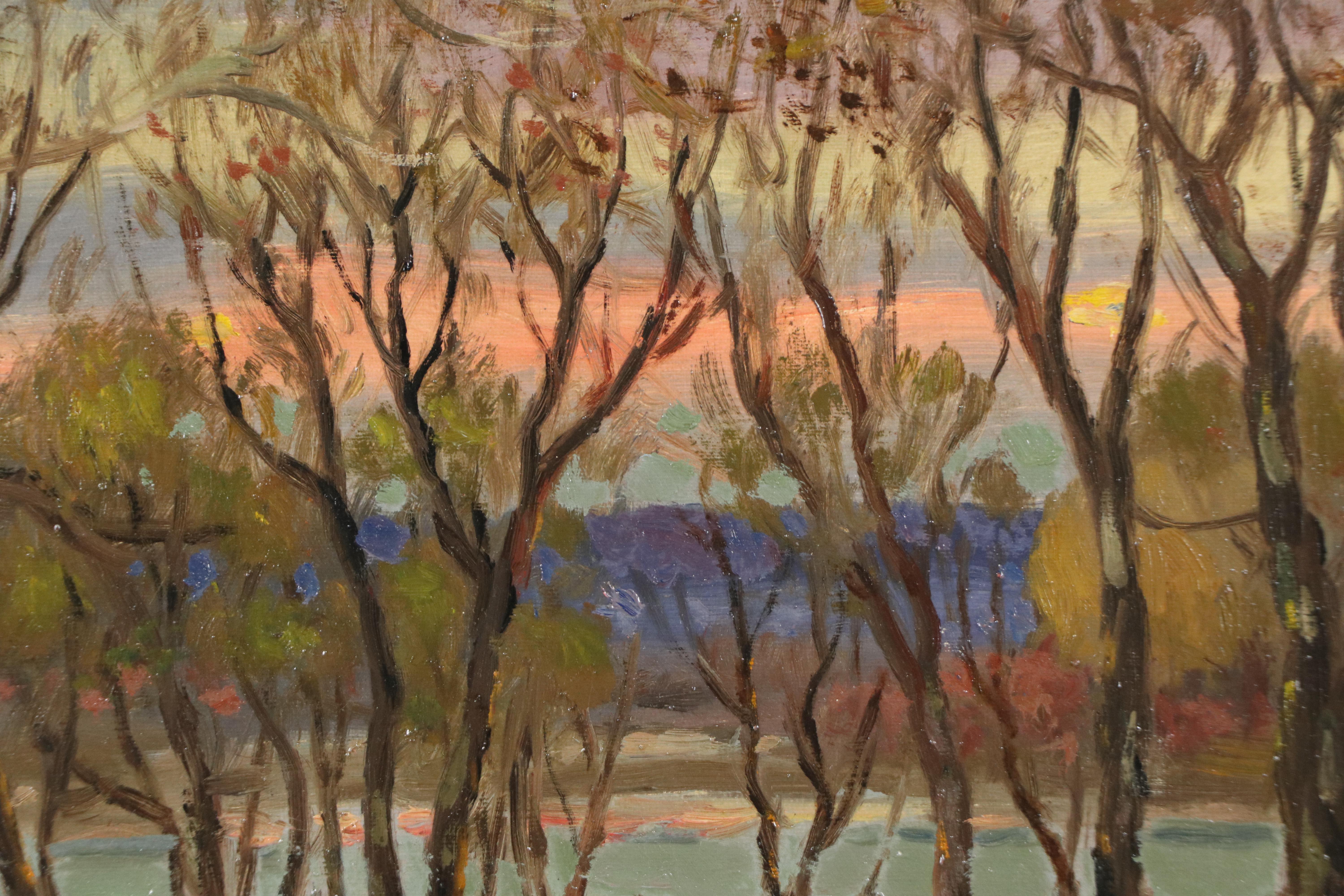 Charles Meurer "Eastfork Landscape: Evening with Sheep"