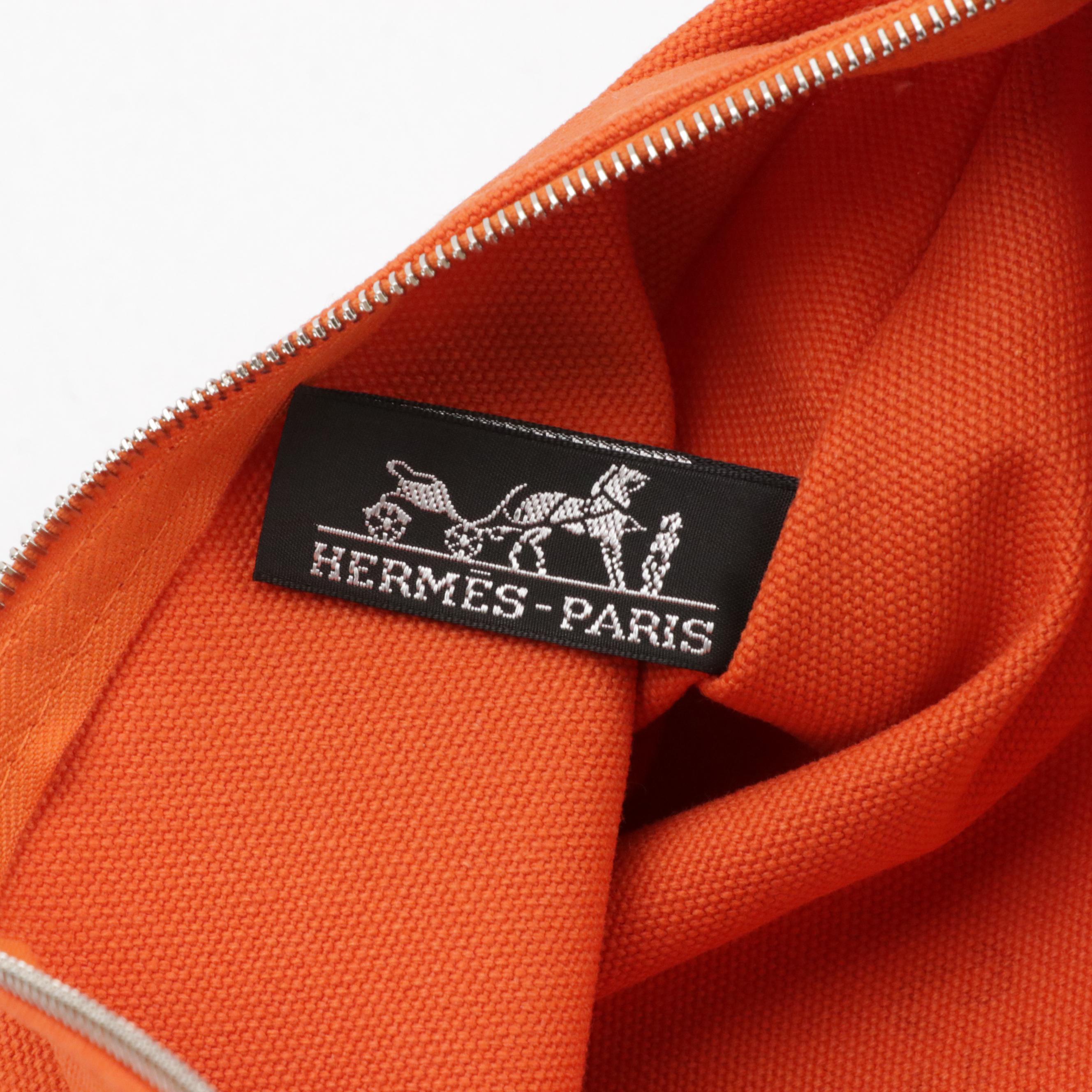 Hermès Bain Large Yachting Case in Cotton Canvas with Box