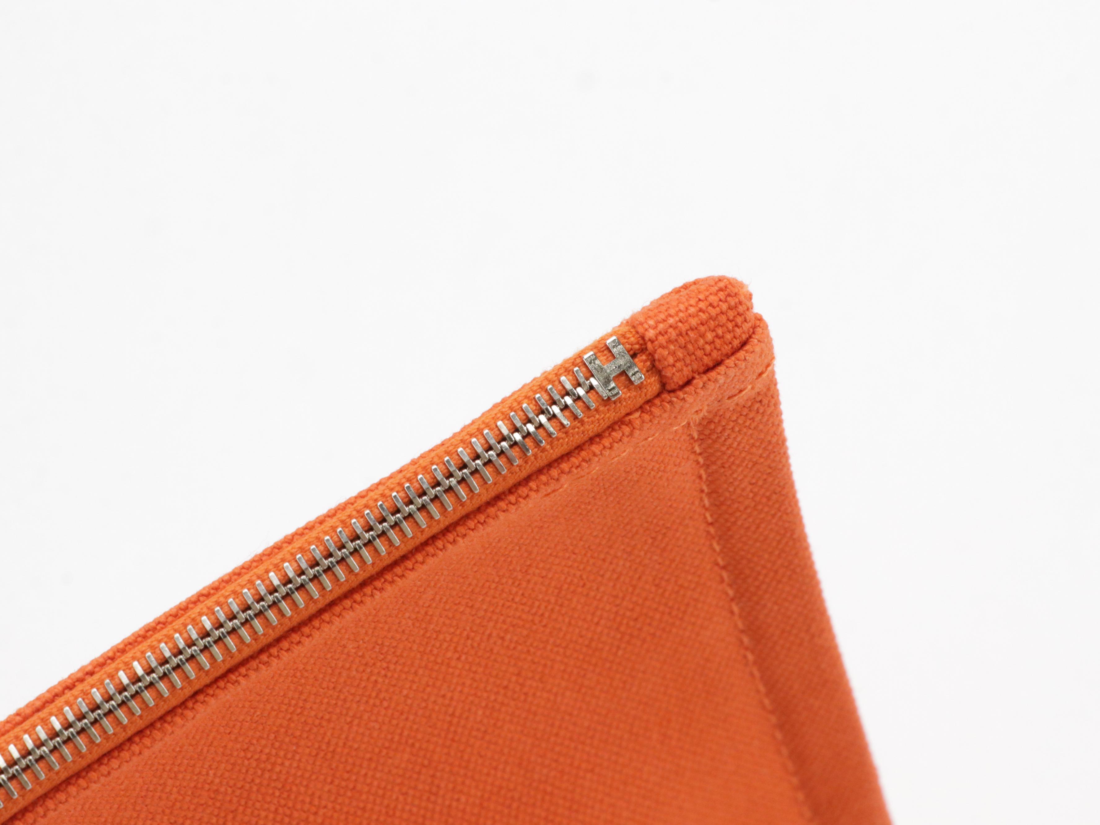 Hermès Bain Large Yachting Case in Cotton Canvas with Box