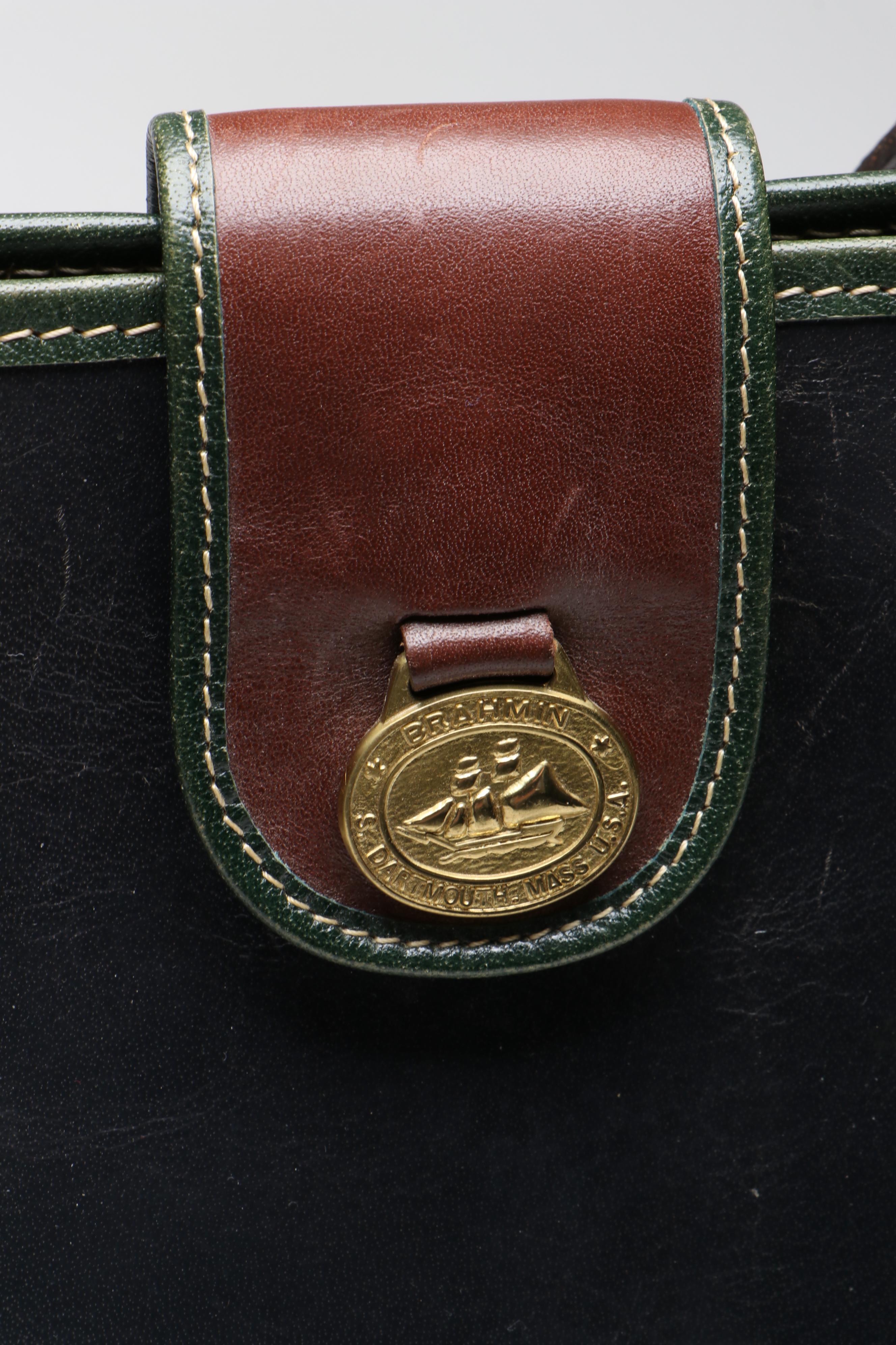 Sydney of California Black Lizard Handbag, Phillippe Briefcase & Brahmin Tote