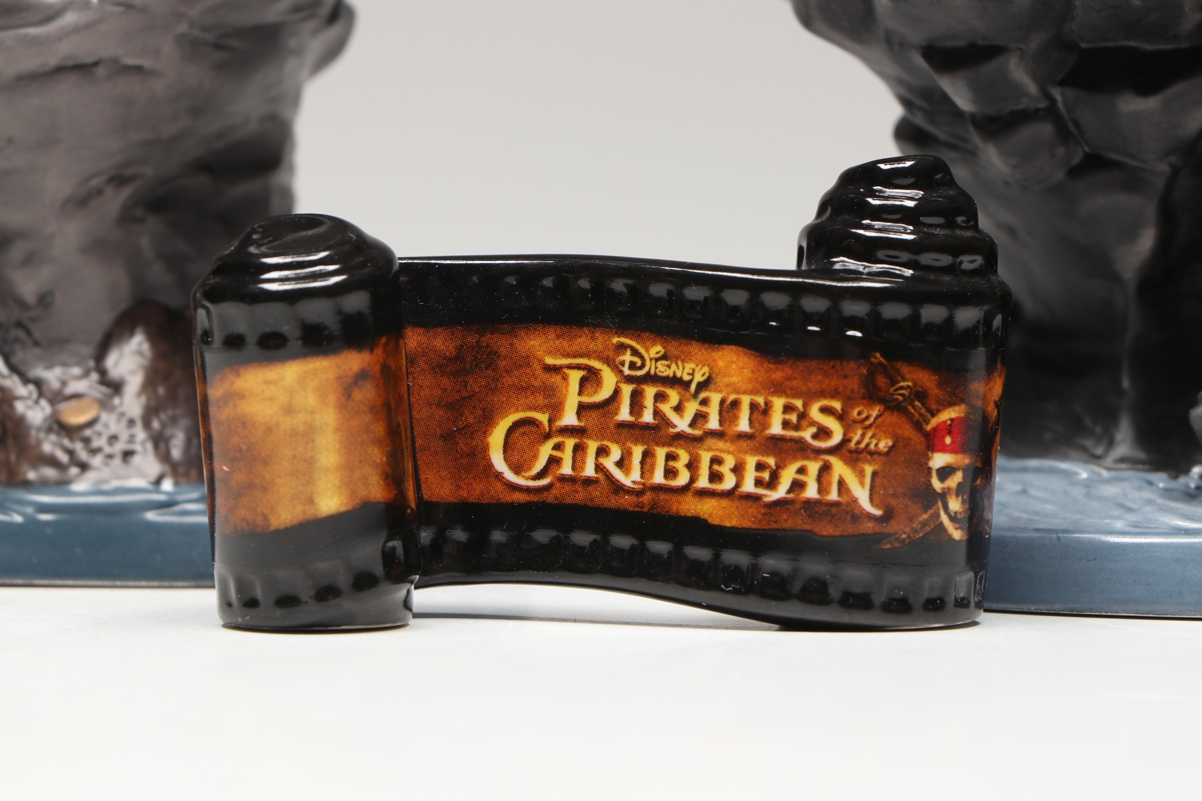 Disney "Swashbuckling Scoundrel"  and "Black-Hearted Brigand" Porcelain Figures