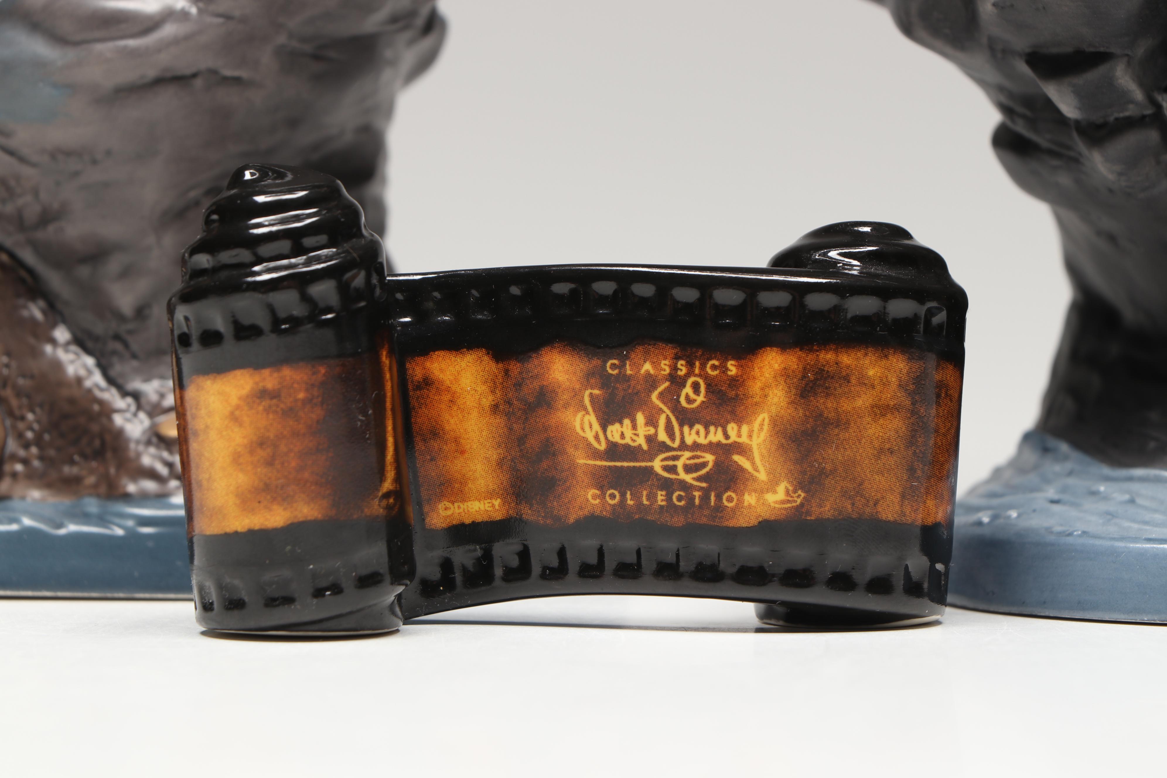 Disney "Swashbuckling Scoundrel"  and "Black-Hearted Brigand" Porcelain Figures