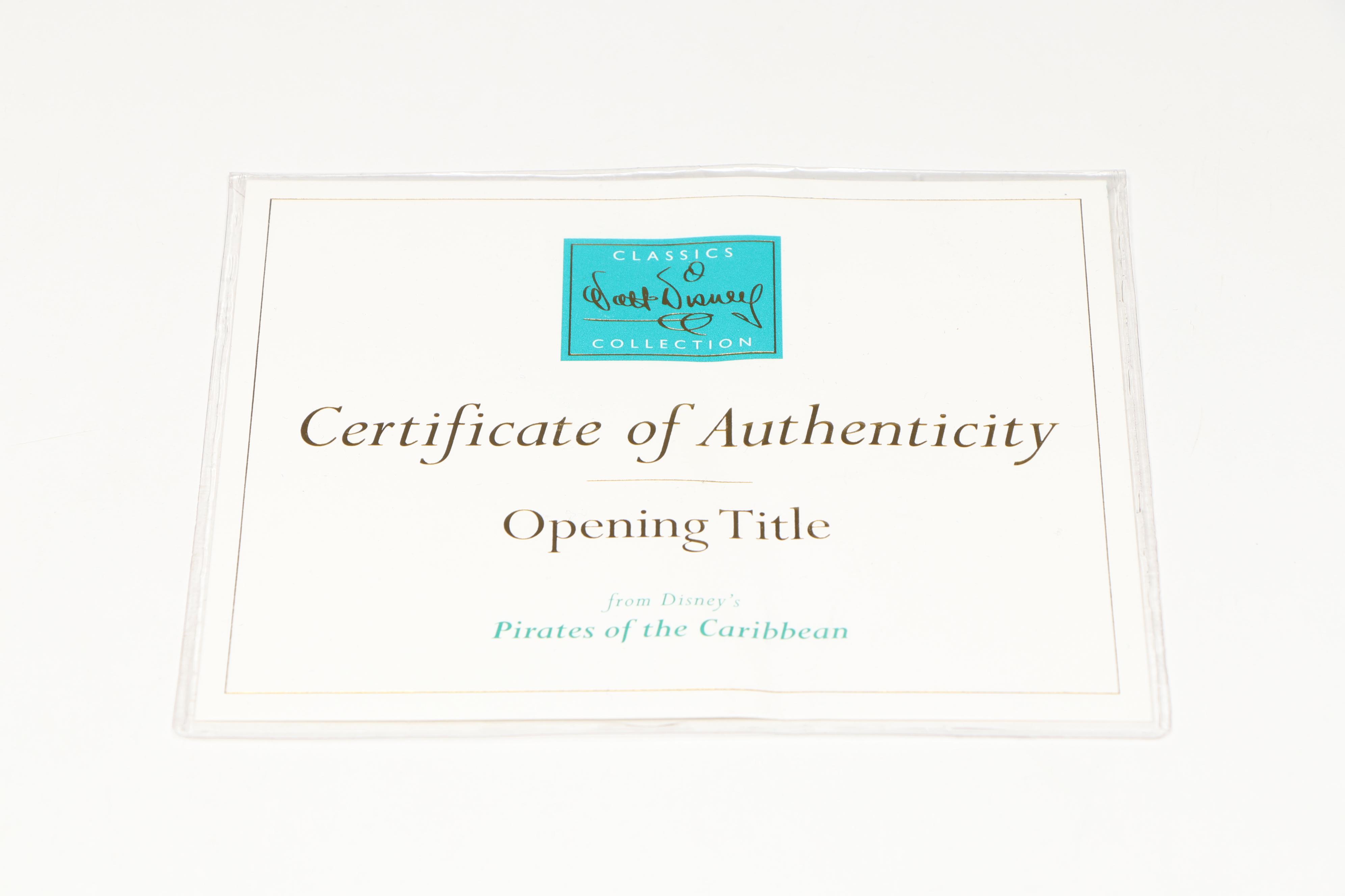 Disney "Swashbuckling Scoundrel"  and "Black-Hearted Brigand" Porcelain Figures