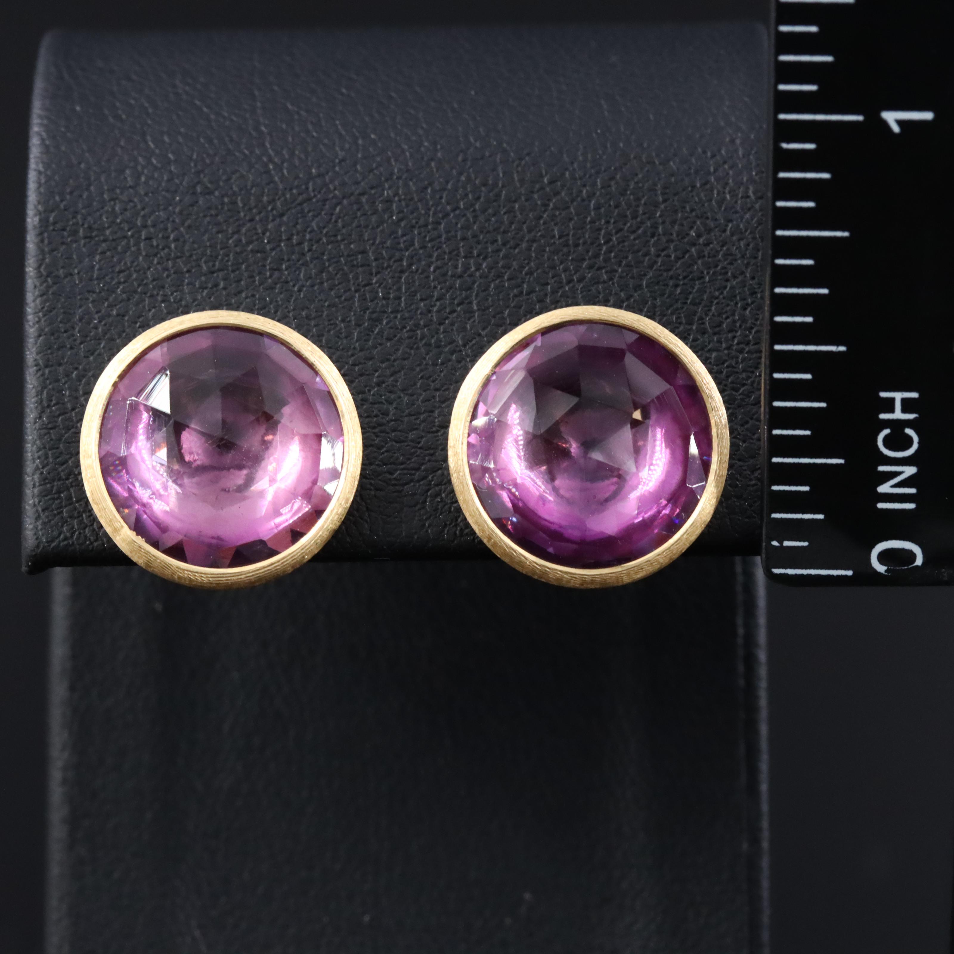 Marco Bicego Jaipur Color Amethyst 18K Earrings