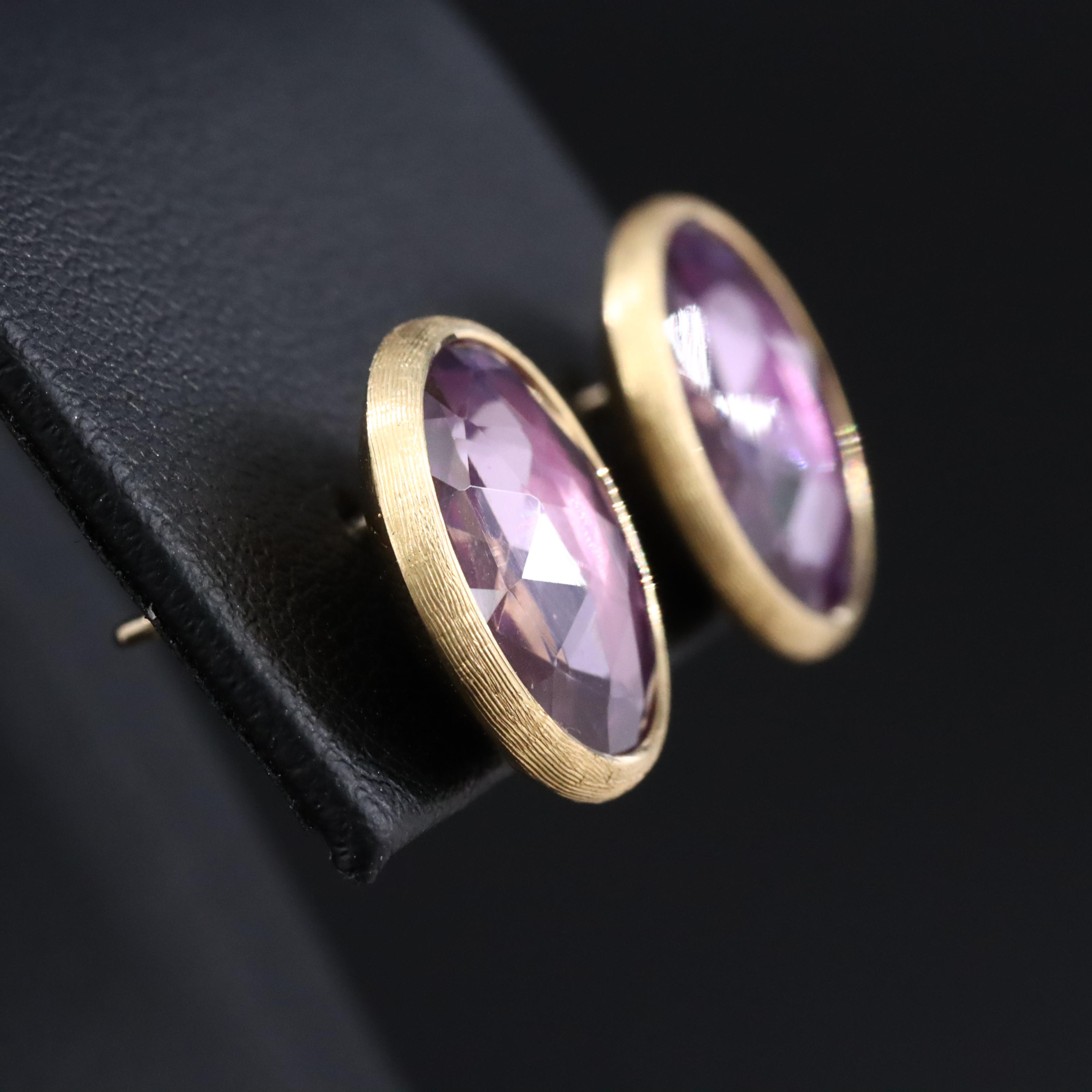 Marco Bicego Jaipur Color Amethyst 18K Earrings