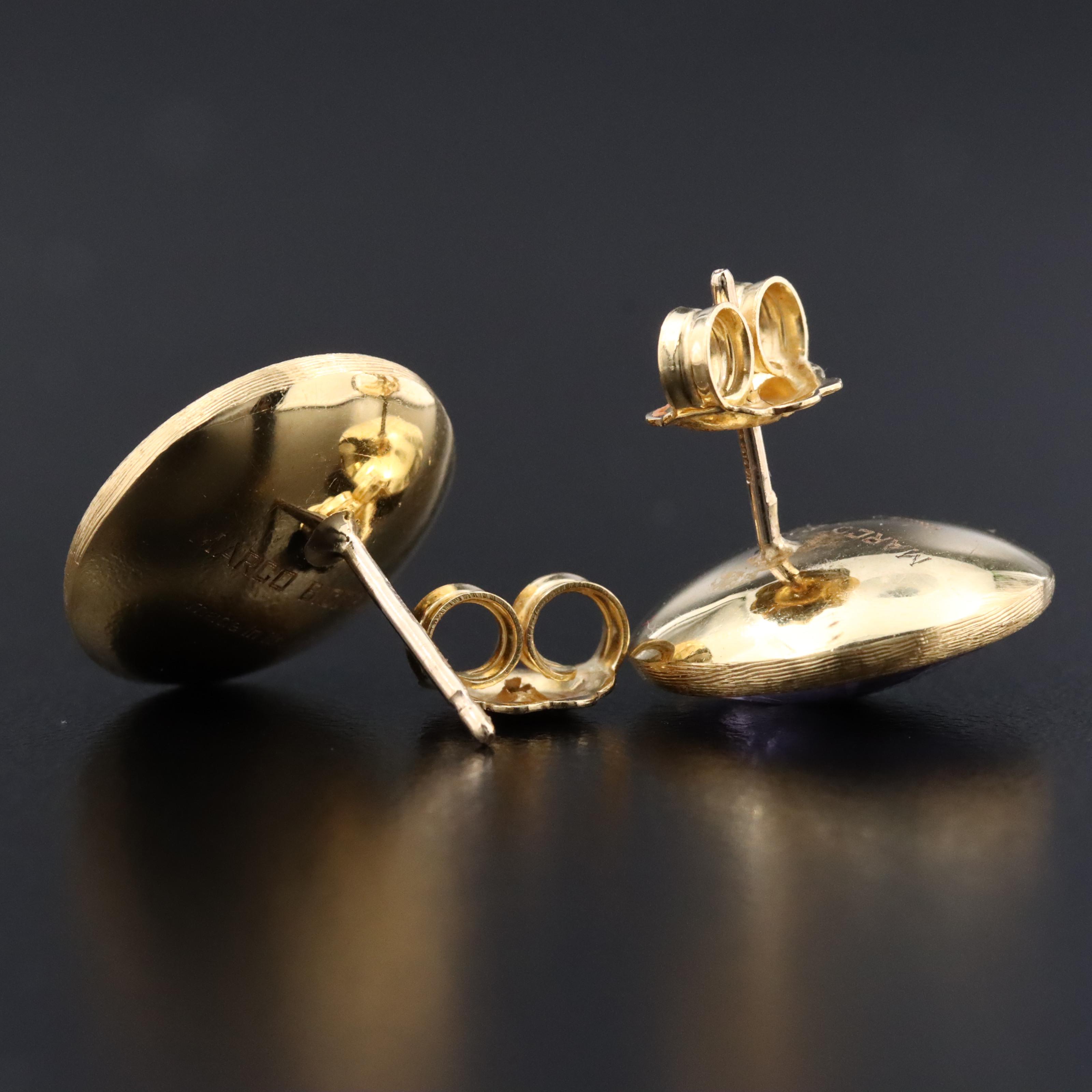 Marco Bicego Jaipur Color Amethyst 18K Earrings