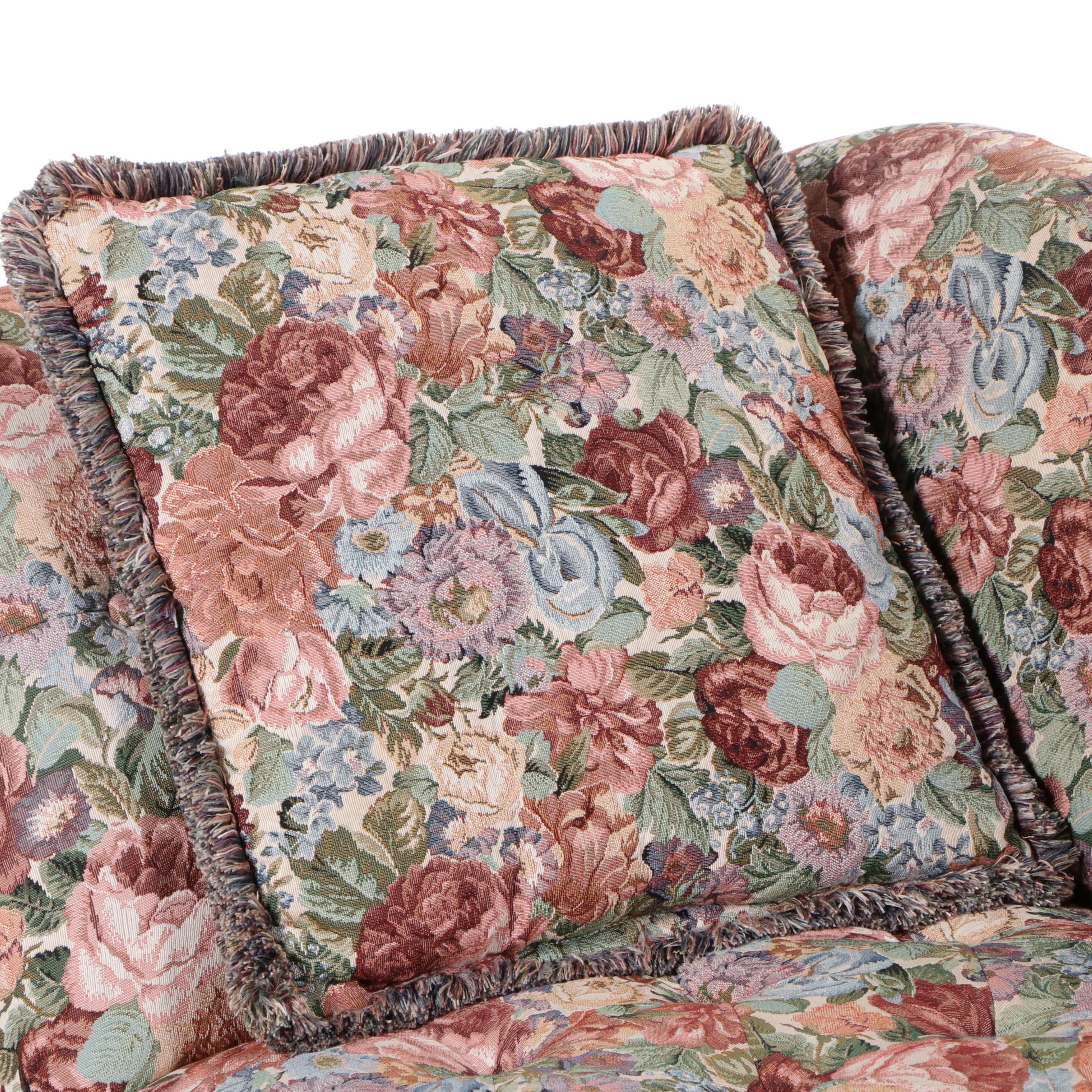 Edwardian Style Upholstered Chaise Lounge