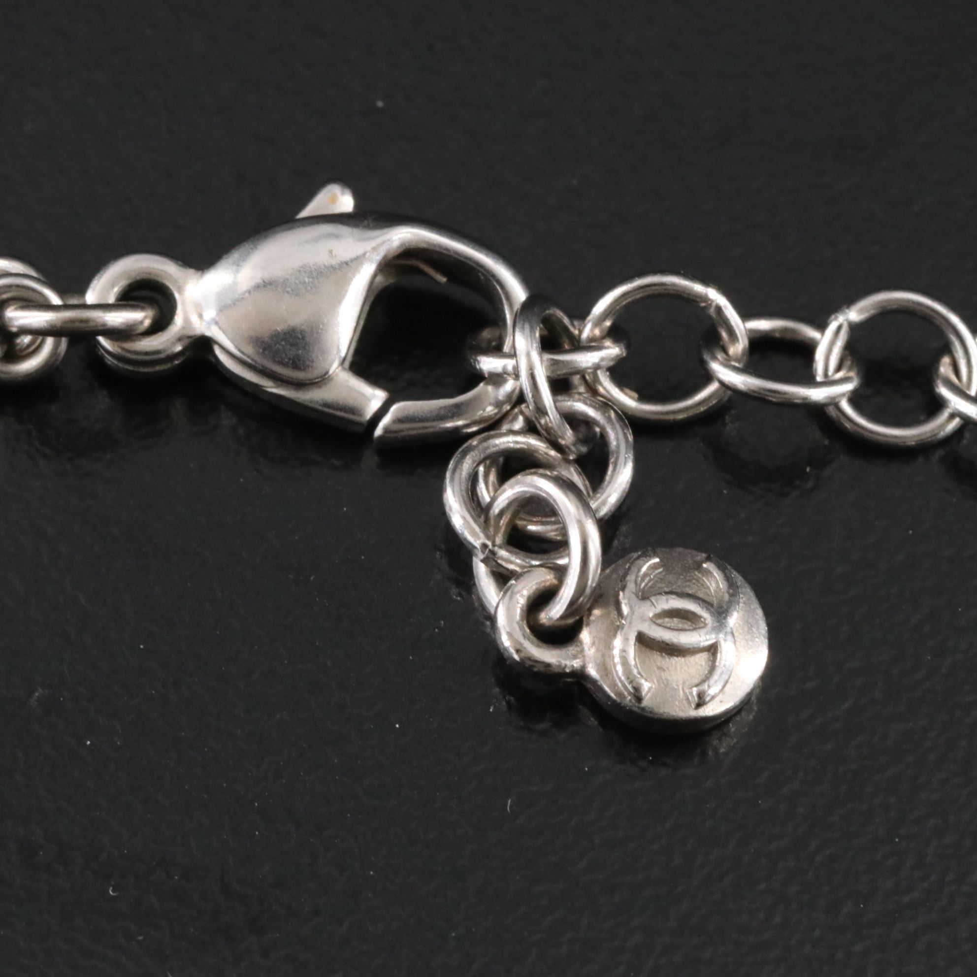 Chanel CC Love Crystal Pendant Necklace 2008