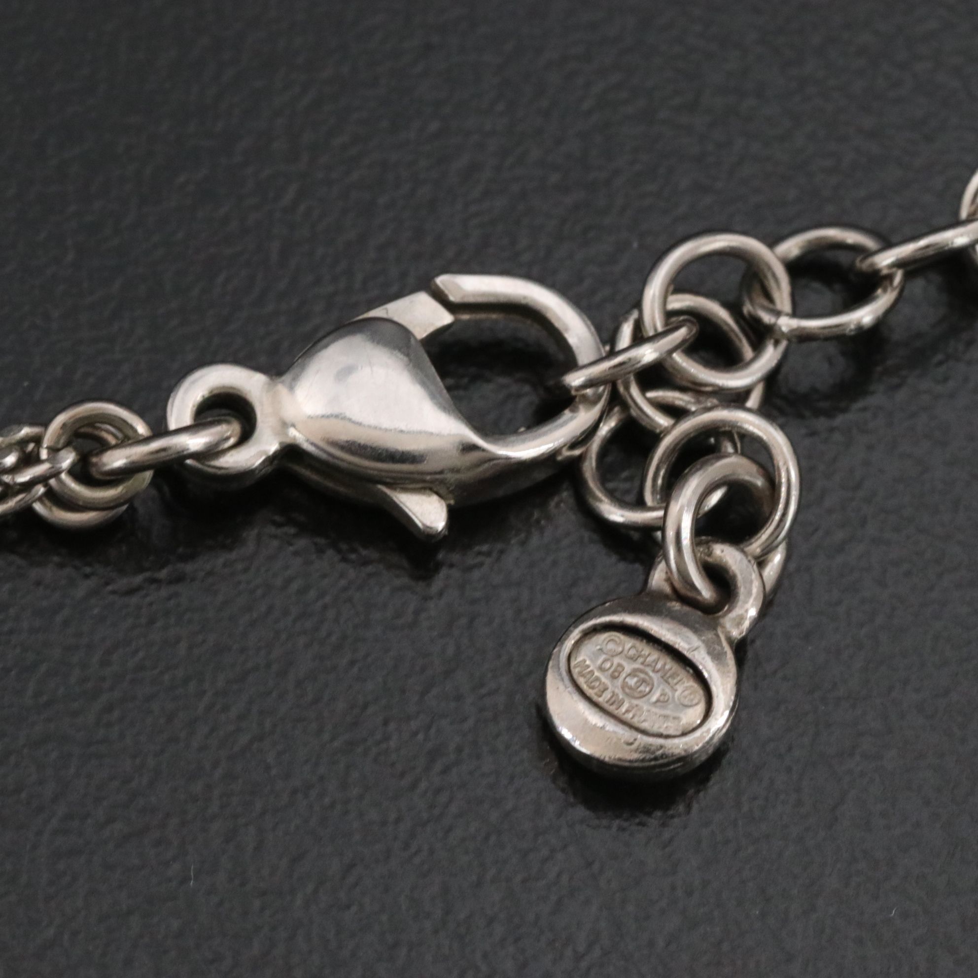 Chanel CC Love Crystal Pendant Necklace 2008