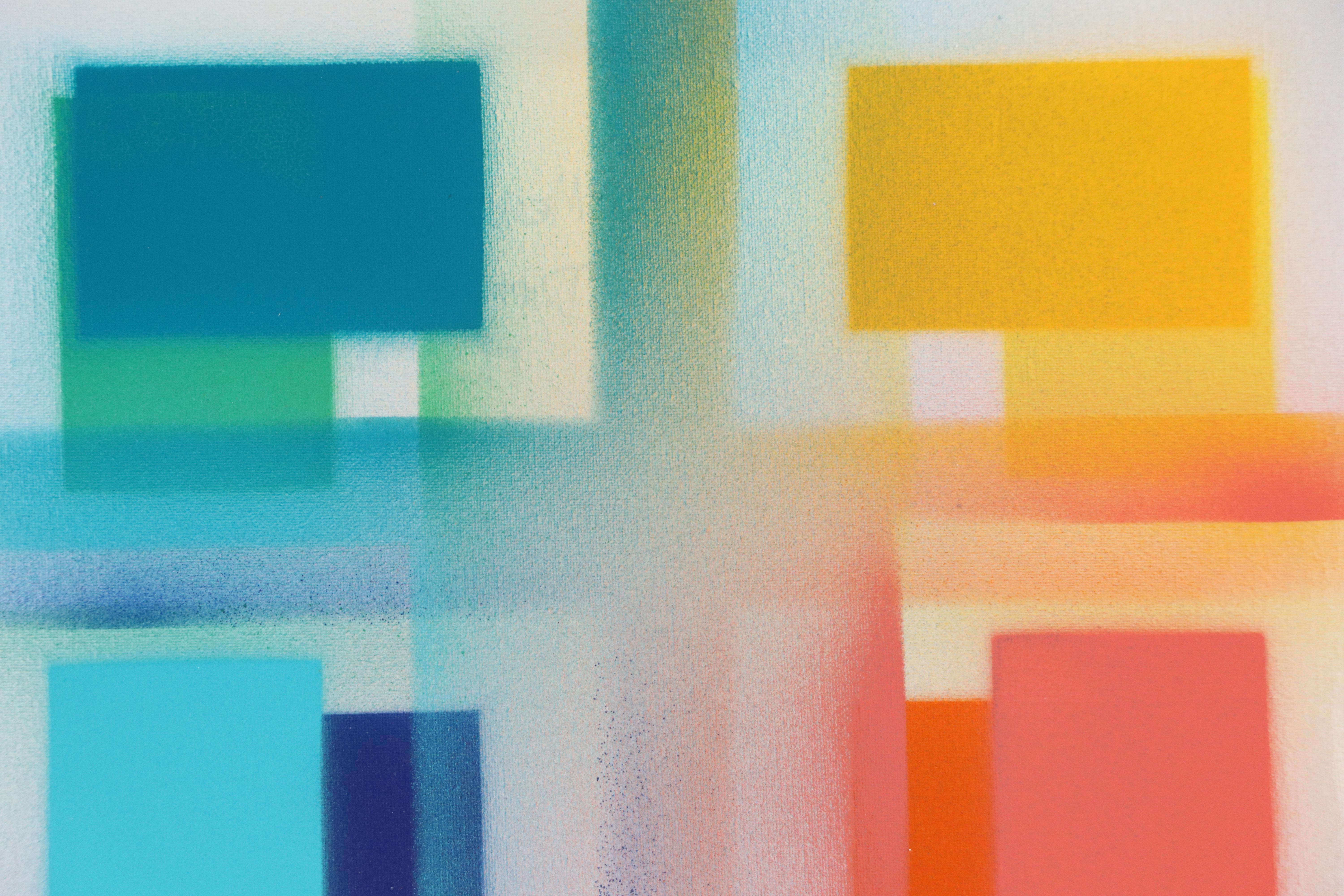 Jason Michael Durham Abstract Mixed Media Painting "Memory Sequence," 2025