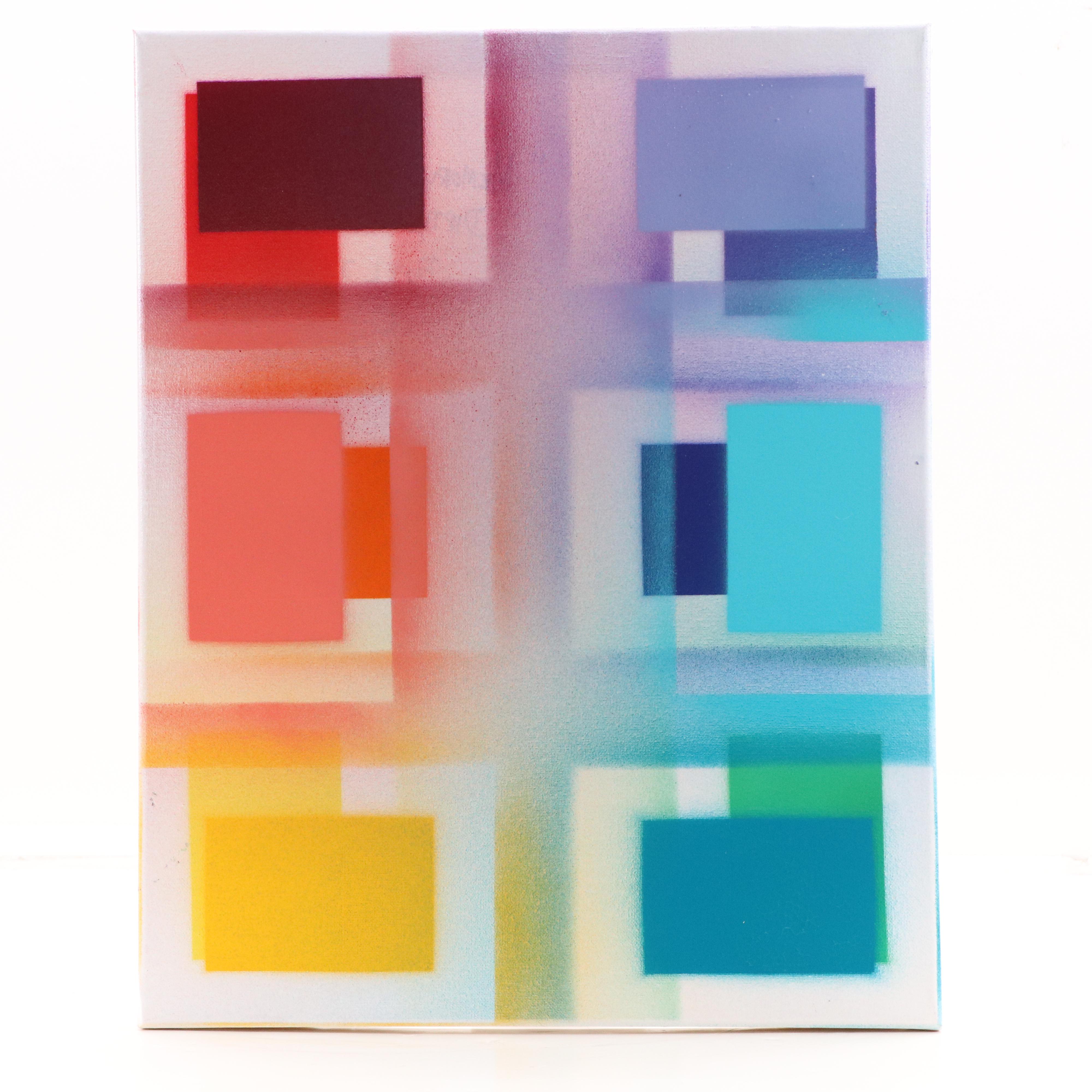 Jason Michael Durham Abstract Mixed Media Painting "Memory Sequence," 2025