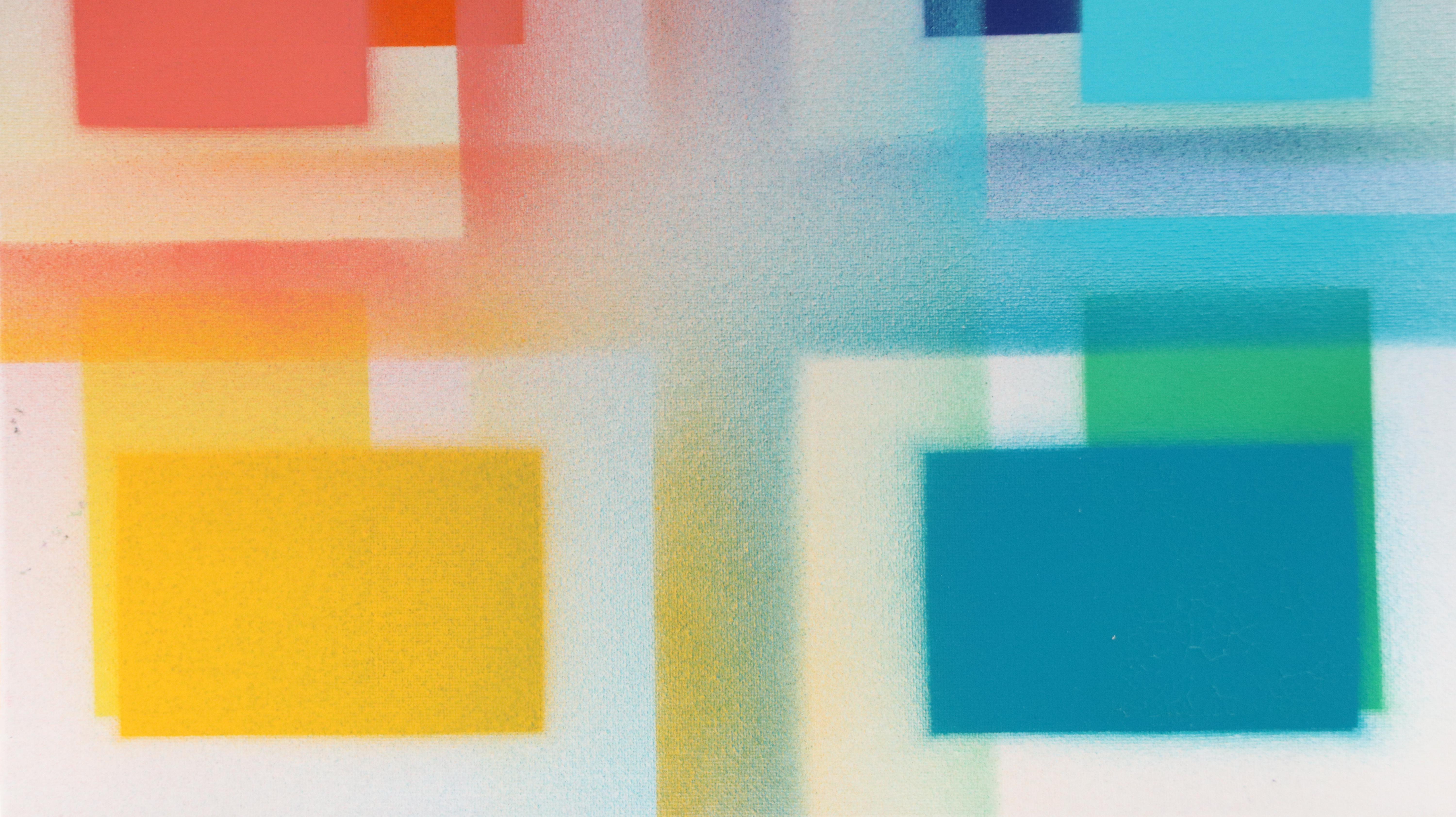 Jason Michael Durham Abstract Mixed Media Painting "Memory Sequence," 2025