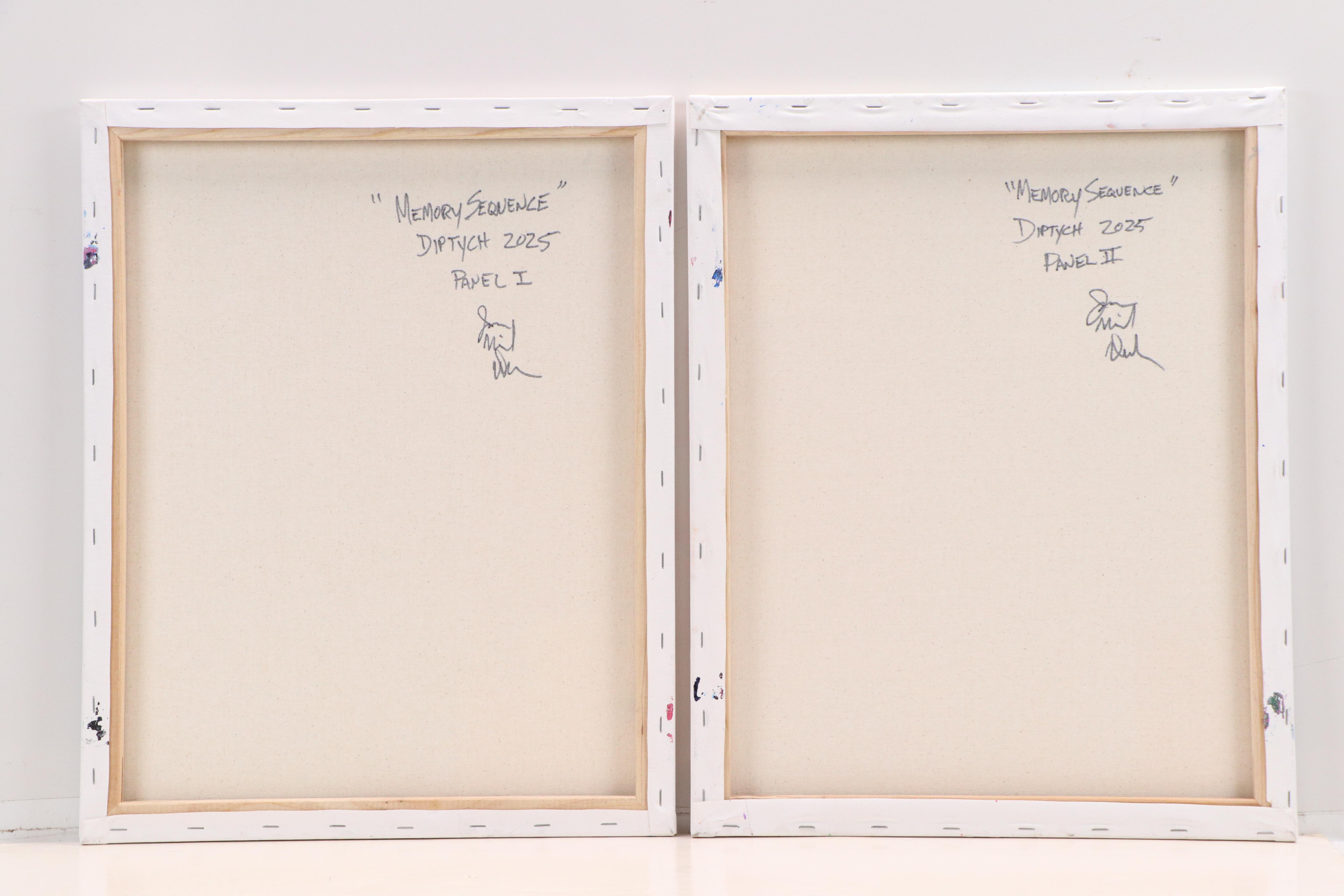 Jason Michael Durham Abstract Mixed Media Painting "Memory Sequence," 2025