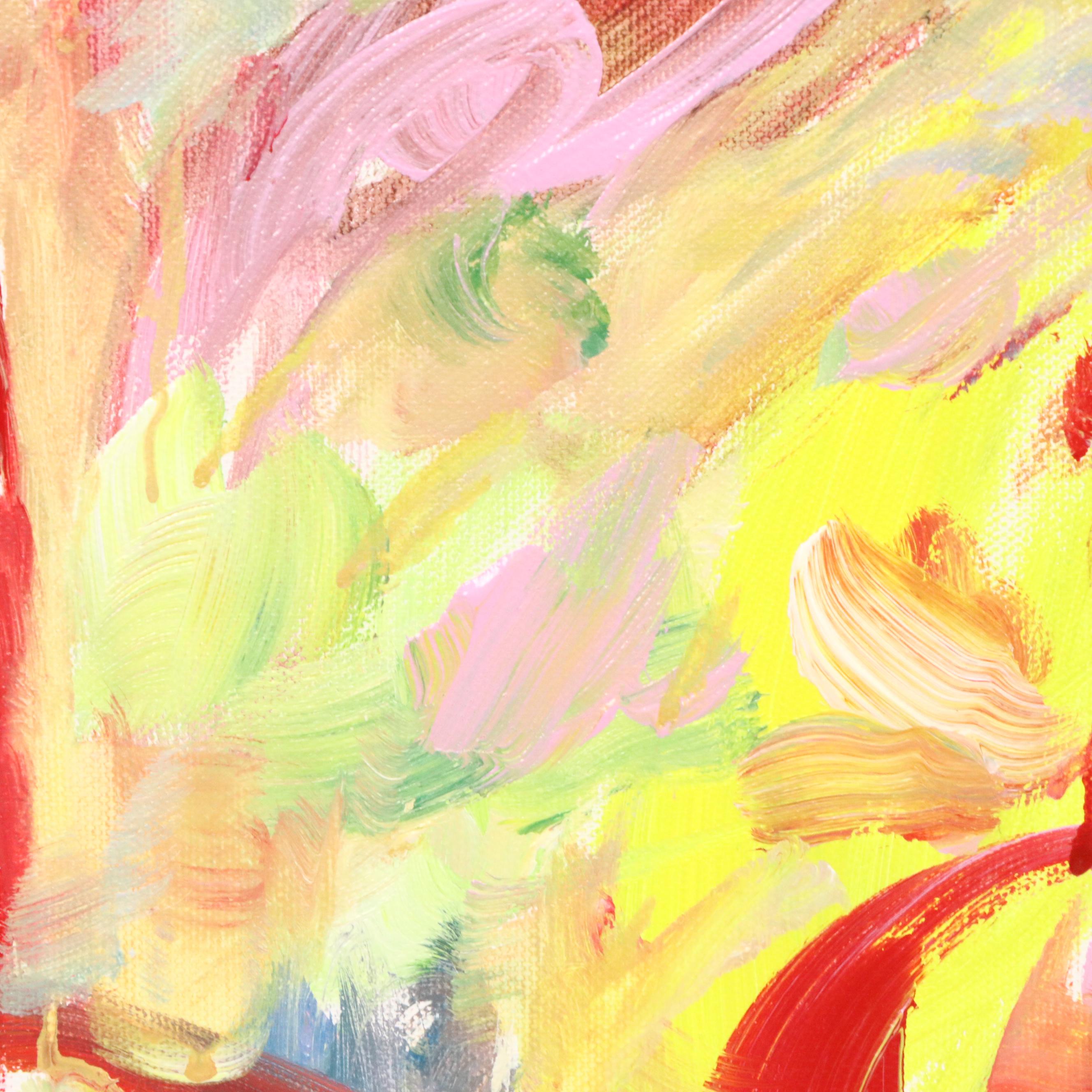 Saul Gefen Abstract Acrylic Painting, 2025