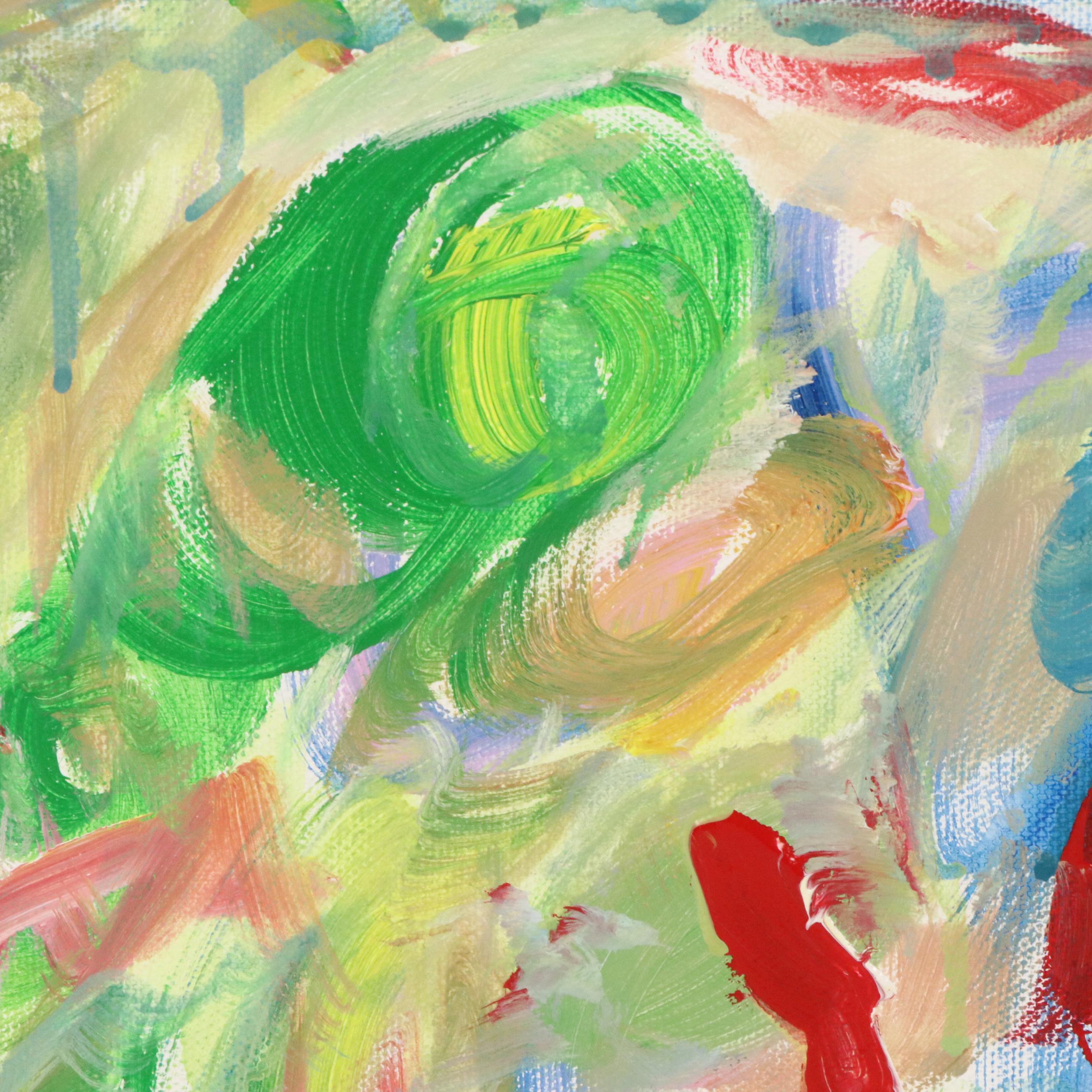 Saul Gefen Abstract Acrylic Painting, 2025