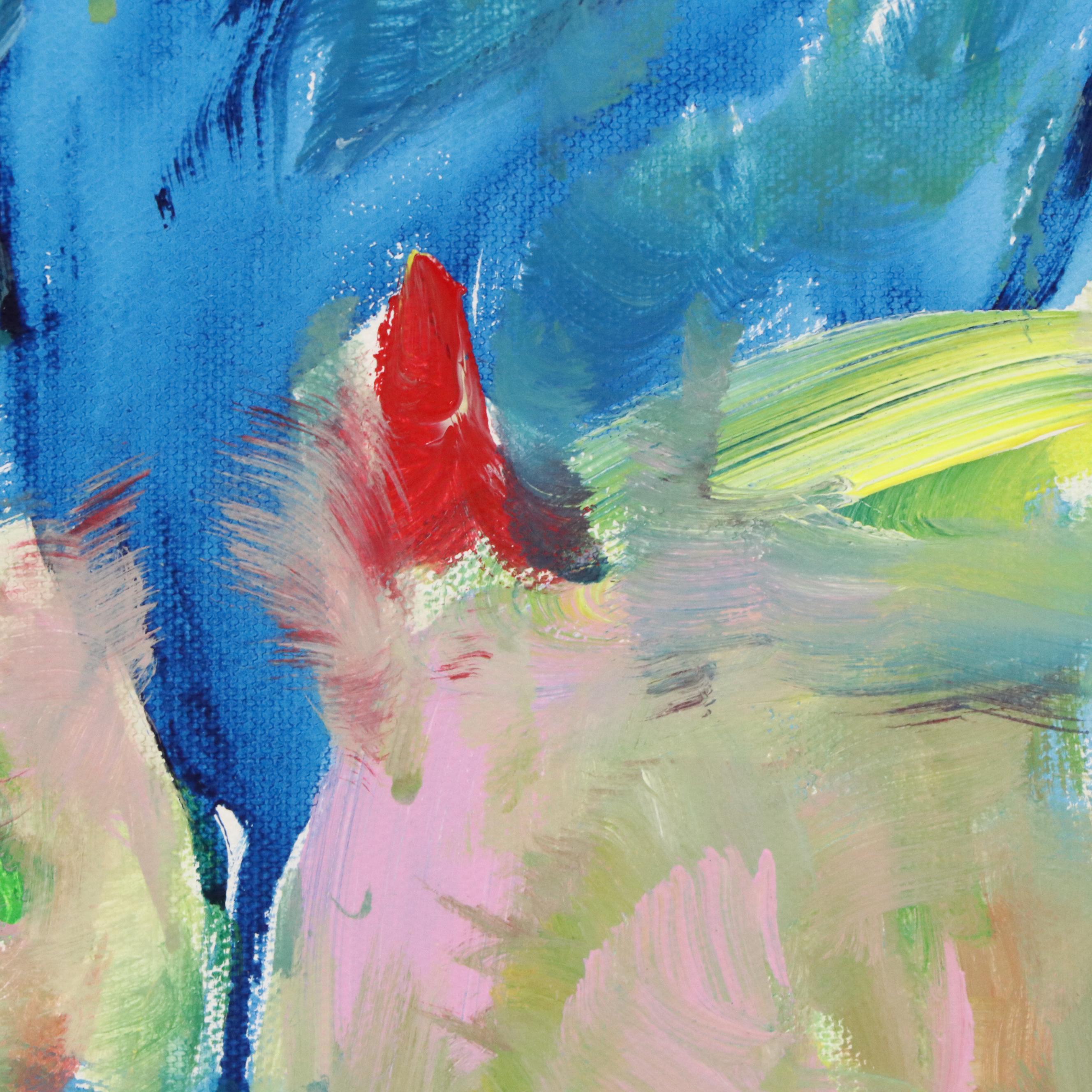 Saul Gefen Abstract Acrylic Painting, 2025