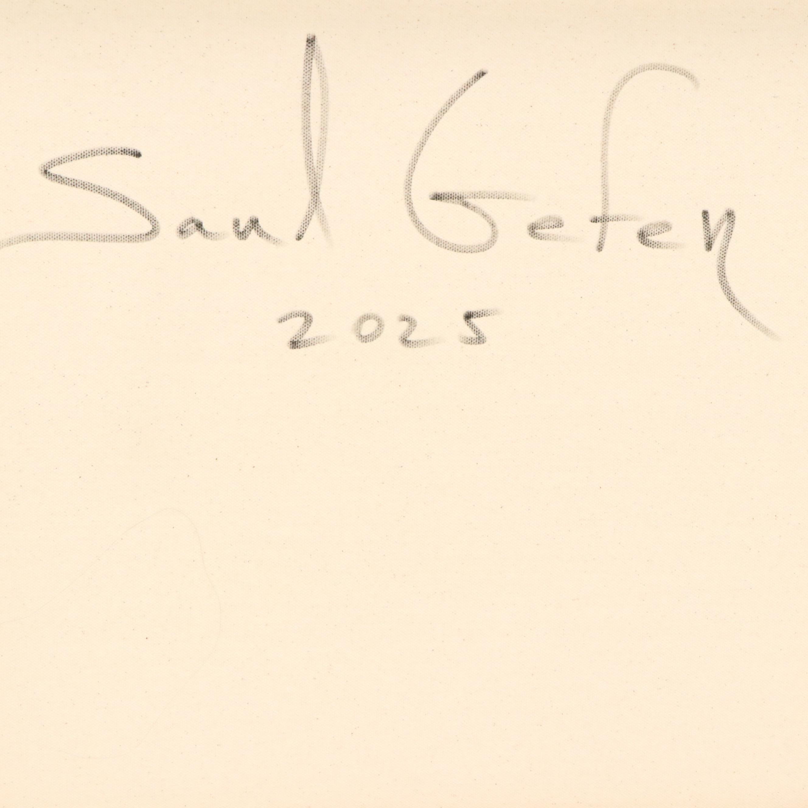 Saul Gefen Abstract Acrylic Painting, 2025