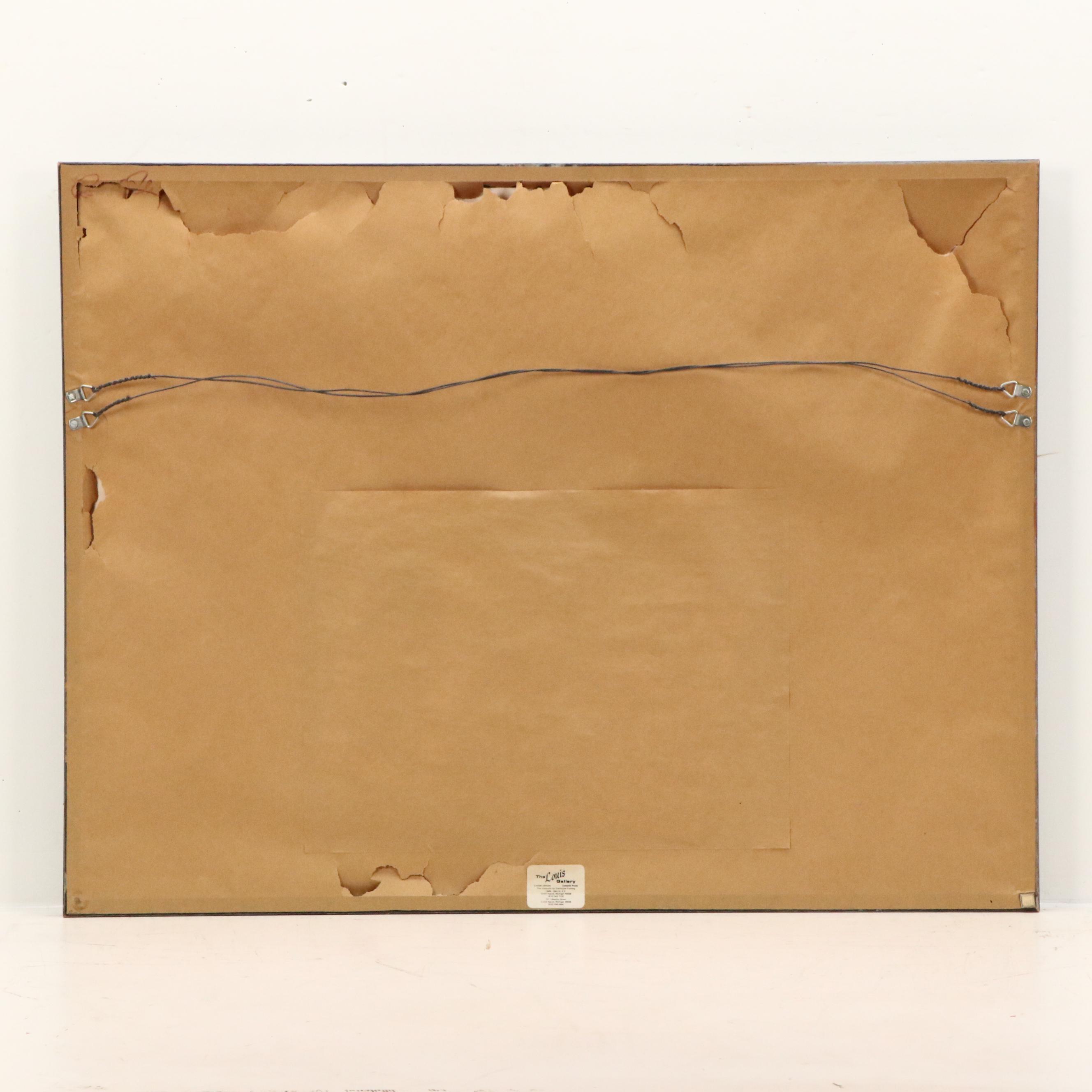 Carl G. Evers Offset Lithograph With Graphite Remarque "C.S.S. Virginia"