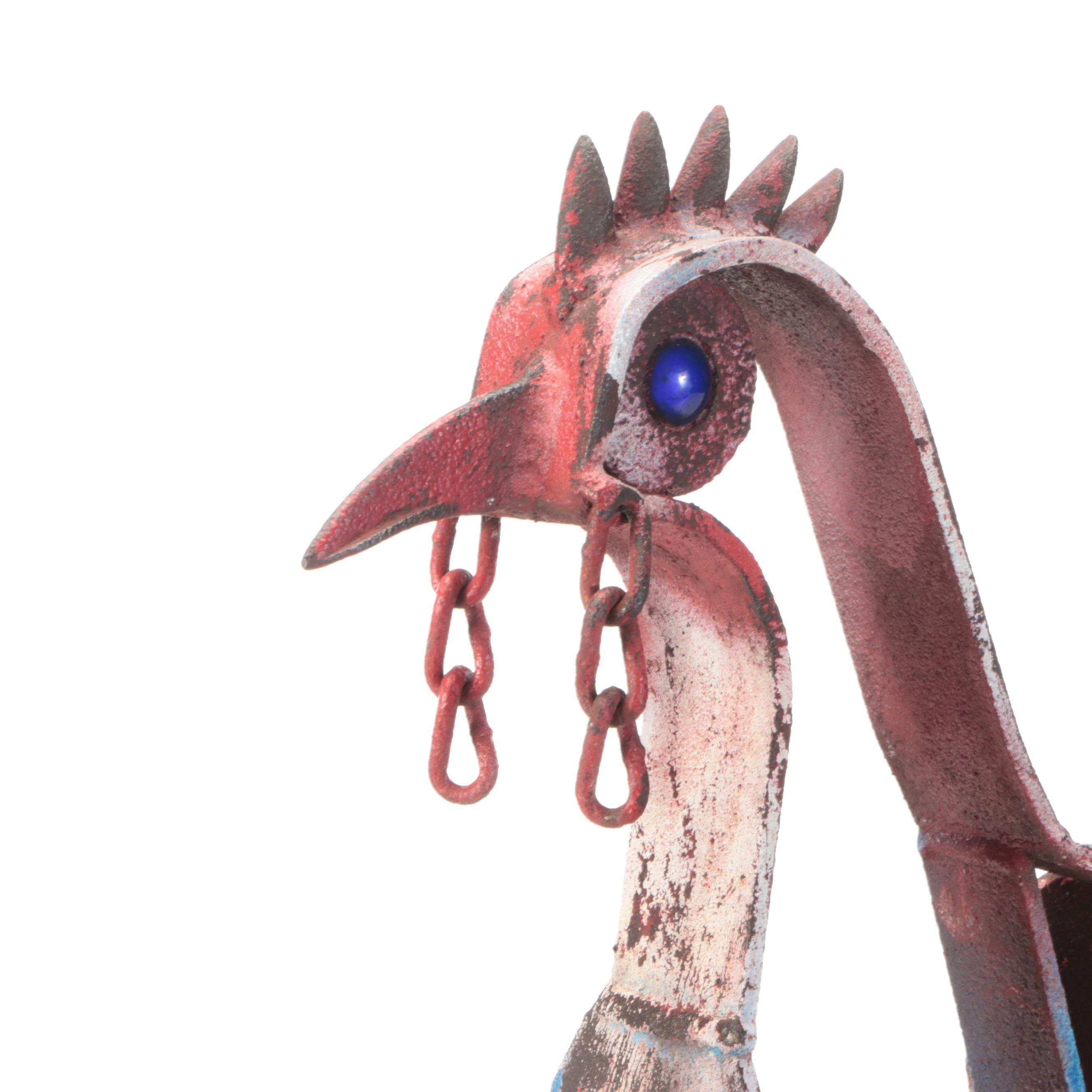 Bob Cumpston Folk Art Welded Metalwork Rooster