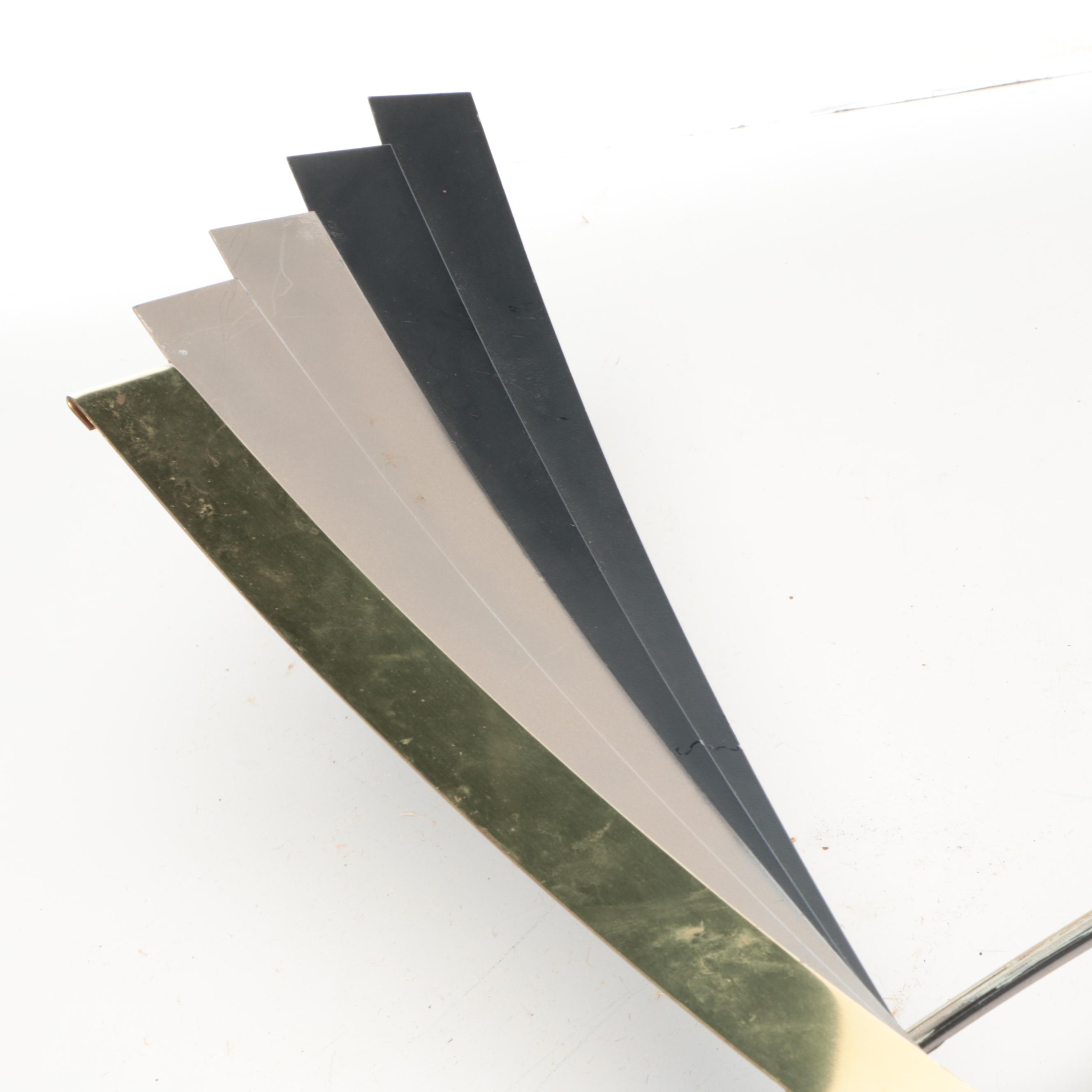 Curtis Jeré Postmodernist Mixed Metal Wall Hanging Sculpture, Late 20th Century