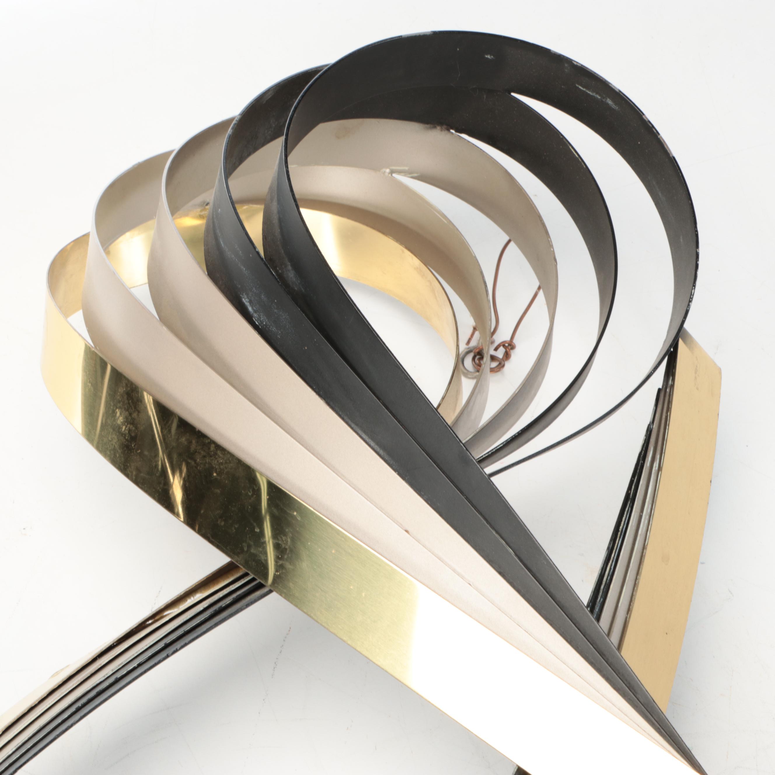 Curtis Jeré Postmodernist Mixed Metal Wall Hanging Sculpture, Late 20th Century