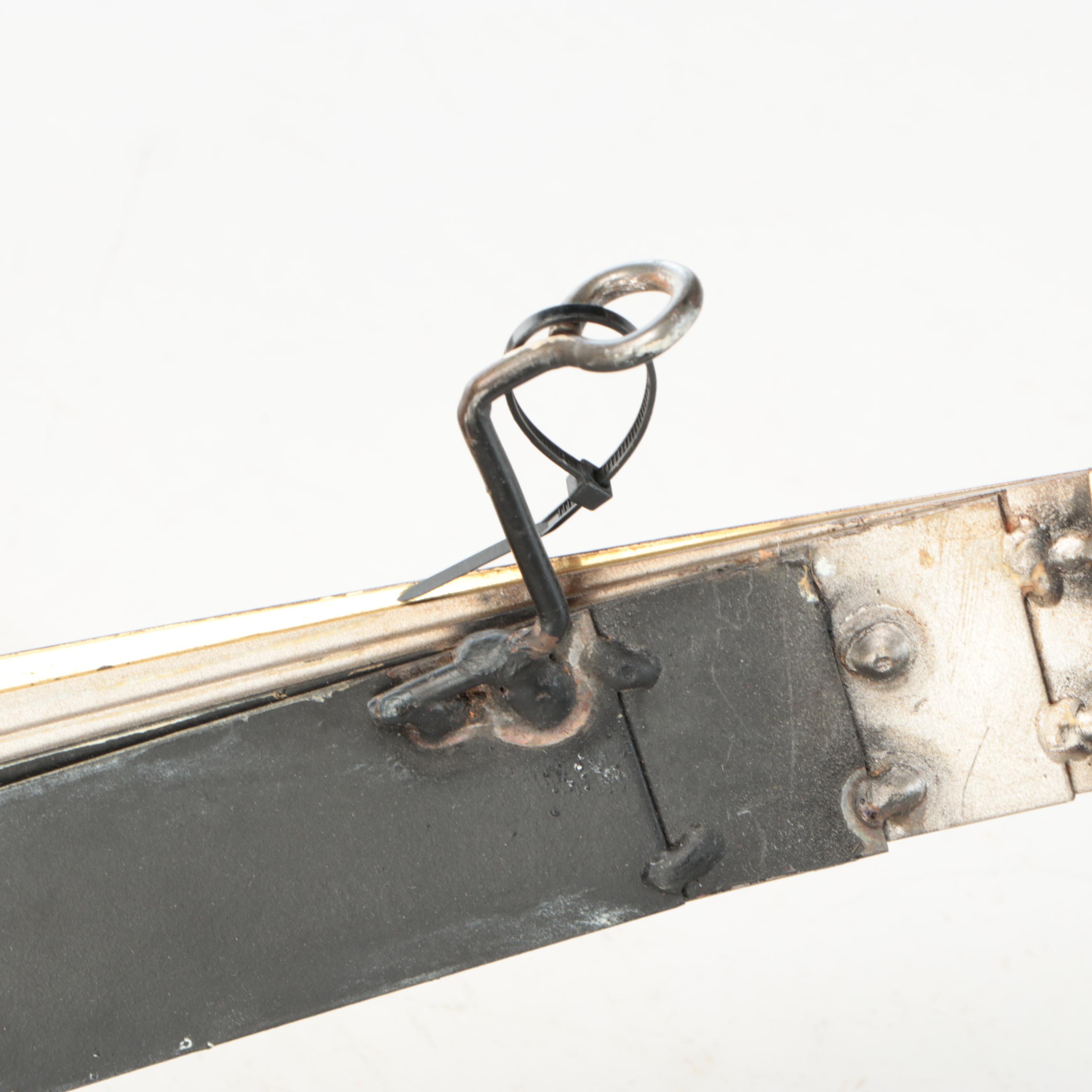 Curtis Jeré Postmodernist Mixed Metal Wall Hanging Sculpture, Late 20th Century