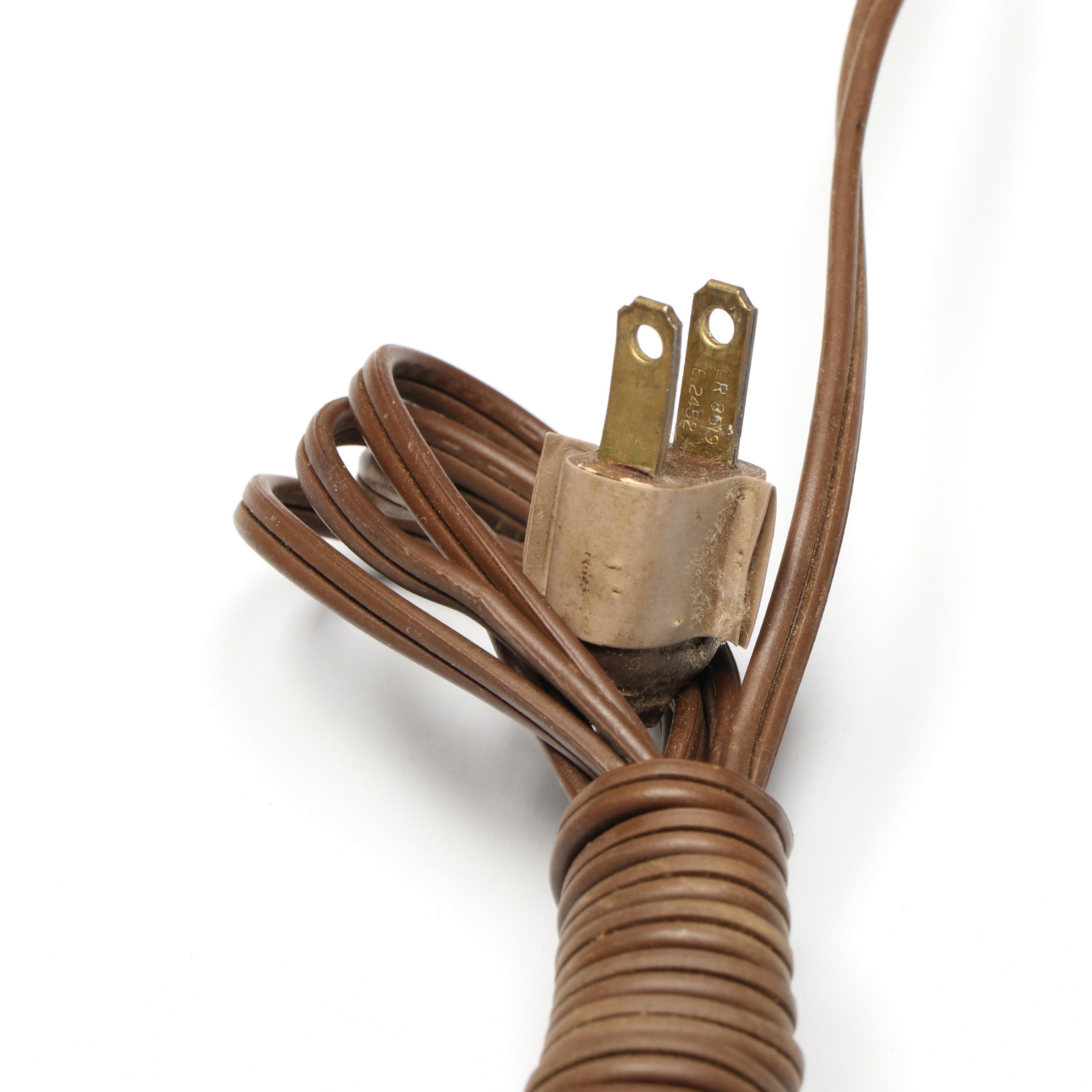 Neoclassical Parcel Gilt and Black Table Lamps, 20th Century