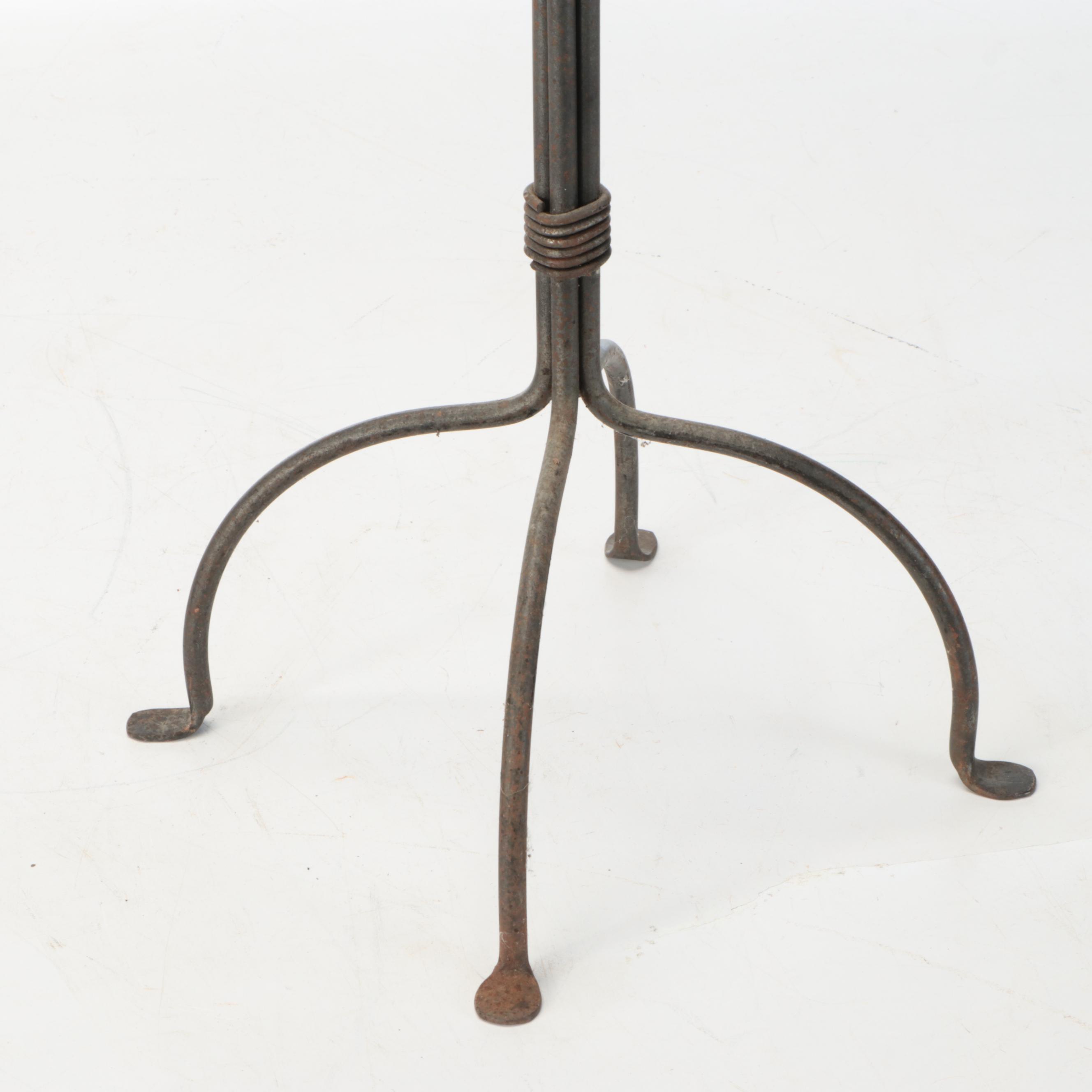 Hand-Forged Iron Fireplace Tool Set