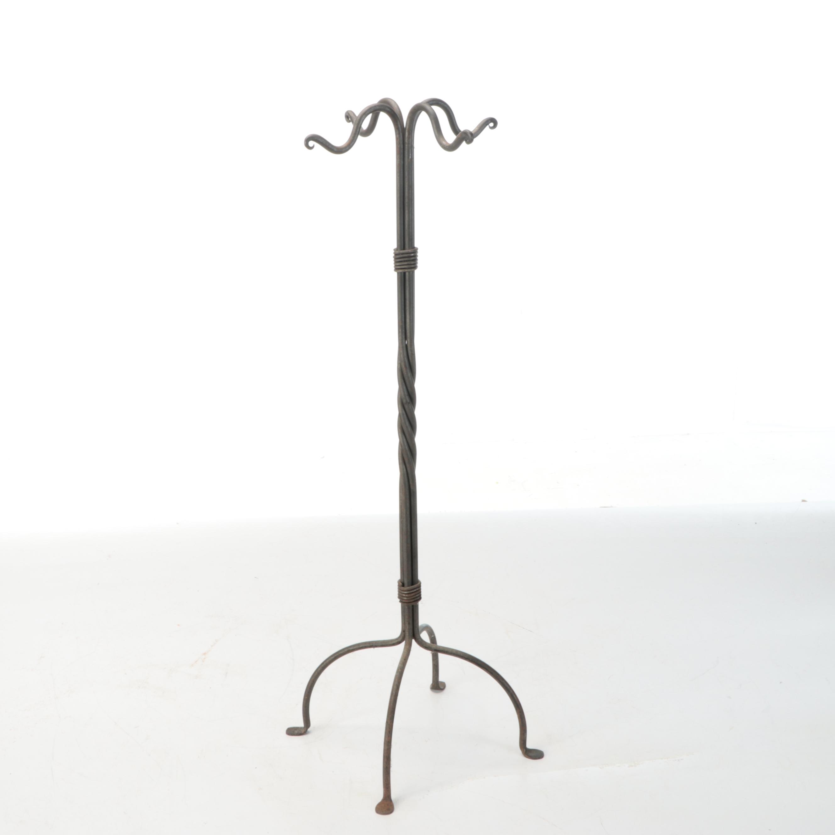 Hand-Forged Iron Fireplace Tool Set