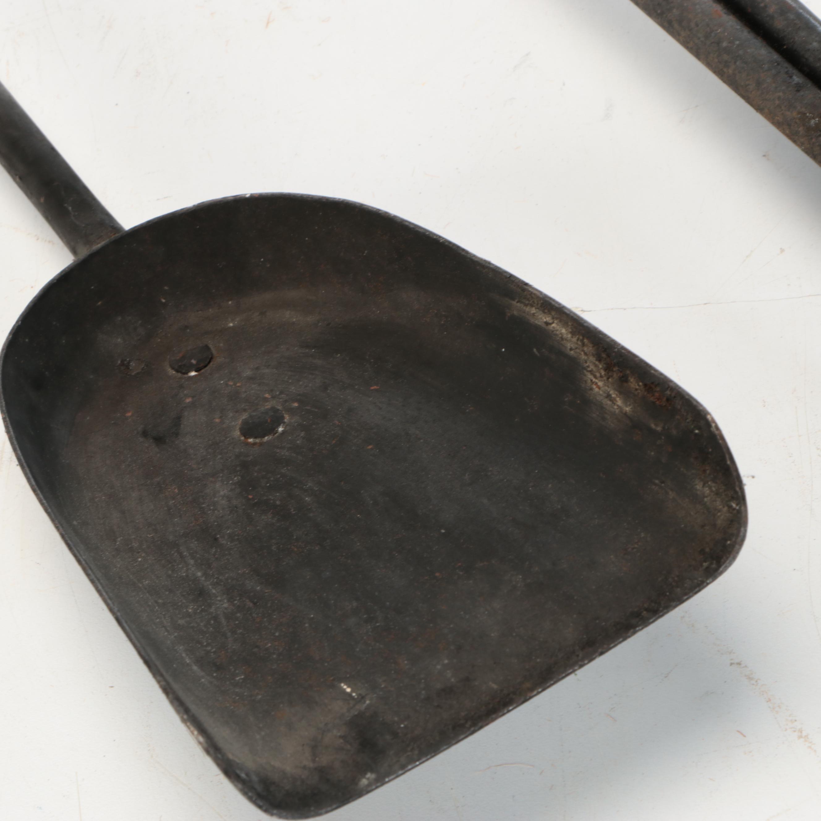 Hand-Forged Iron Fireplace Tool Set